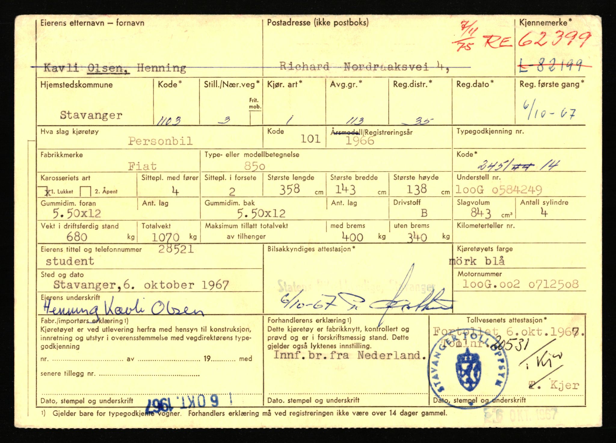 Stavanger trafikkstasjon, AV/SAST-A-101942/0/F/L0071: L-80500 - L-82199, 1930-1971, p. 2743