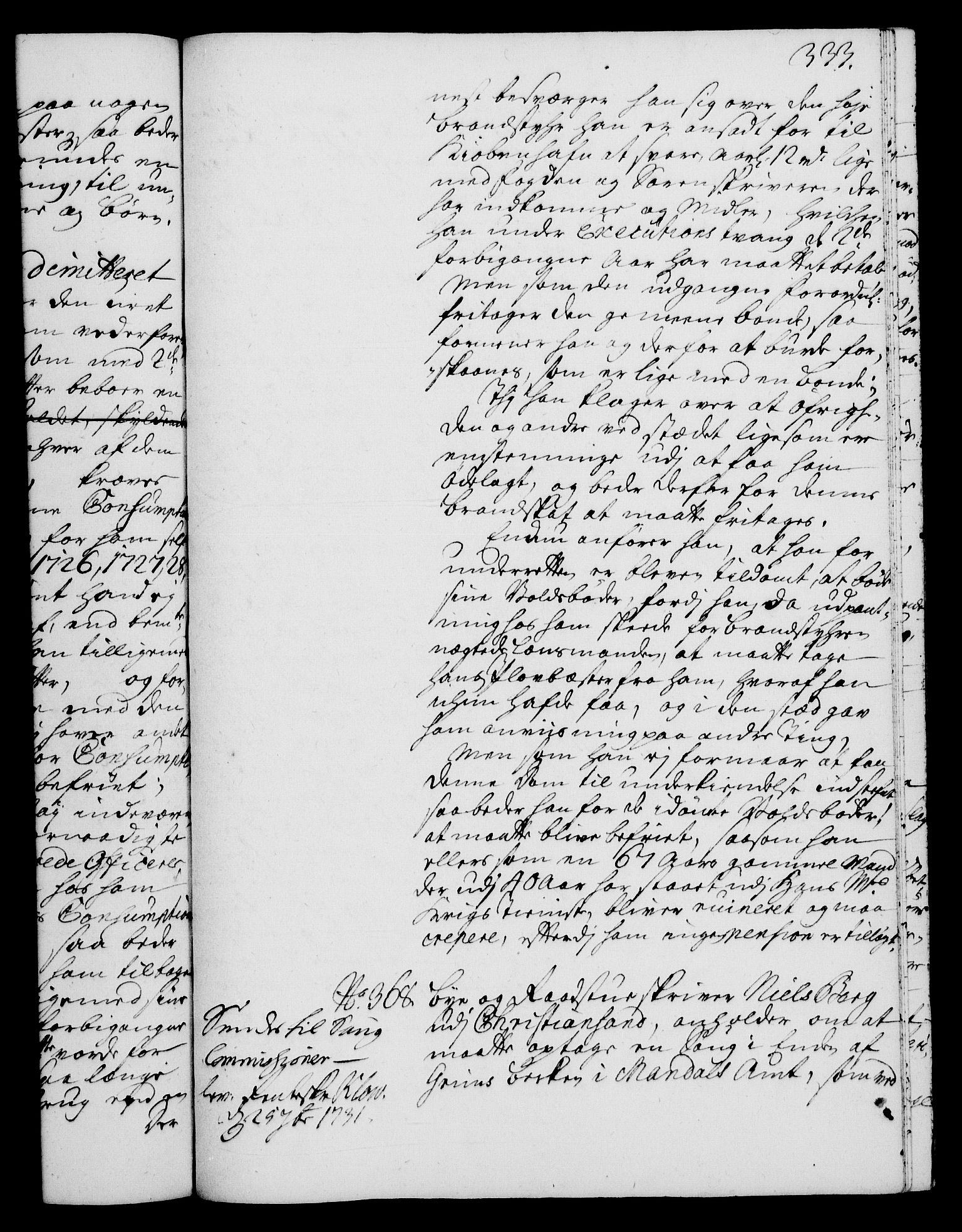 Rentekammeret, Kammerkanselliet, RA/EA-3111/G/Gh/Gha/L0013: Norsk ekstraktmemorialprotokoll (merket RK 53.58), 1731, p. 333