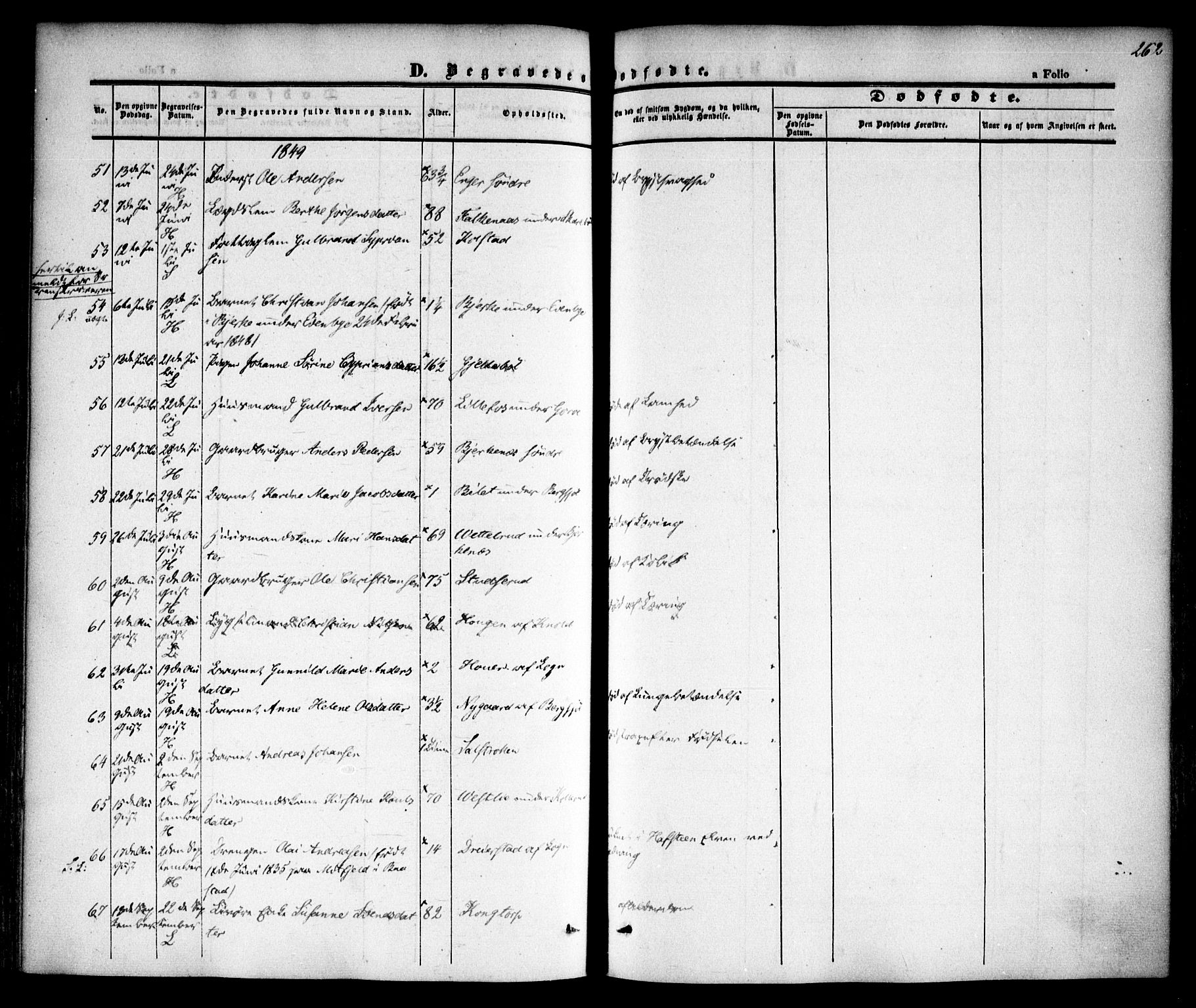 Høland prestekontor Kirkebøker, SAO/A-10346a/F/Fa/L0009: Parish register (official) no. I 9, 1846-1853, p. 262