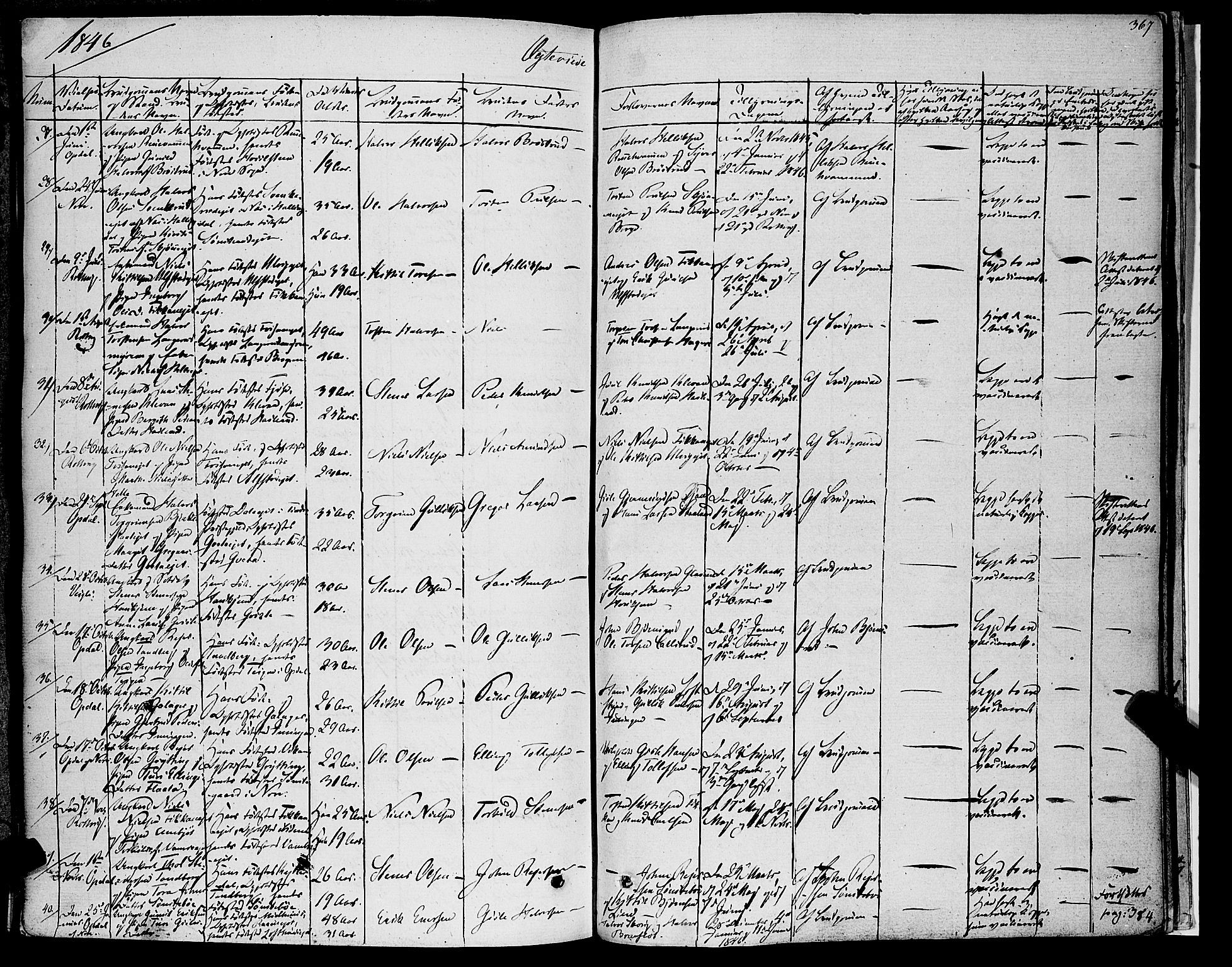 Rollag kirkebøker, AV/SAKO-A-240/F/Fa/L0007: Parish register (official) no. I 7, 1828-1847, p. 367