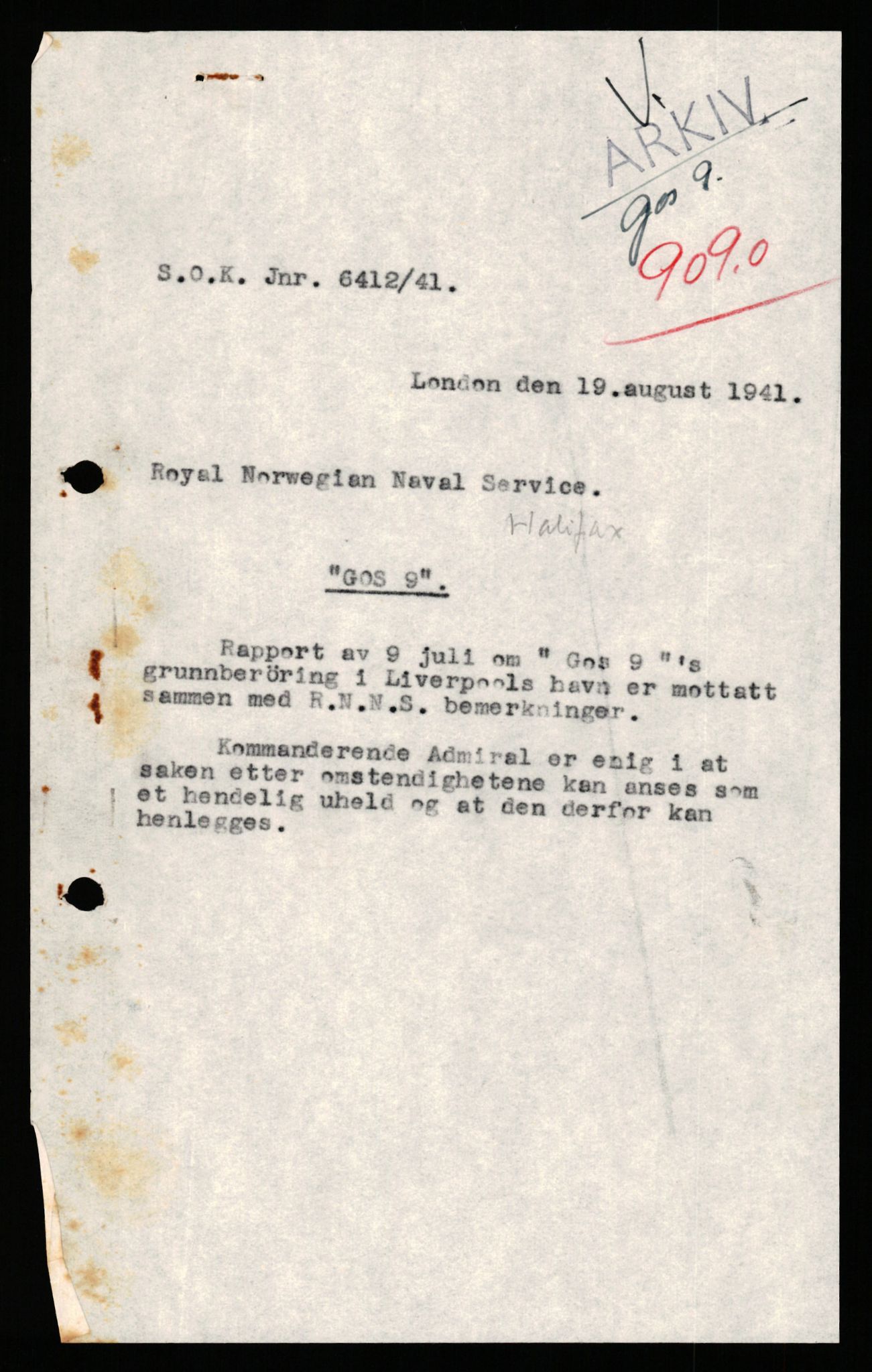 Forsvaret, Sjøforsvarets overkommando, AV/RA-RAFA-2035/D/Dc/L0306: --, 1940-1945, p. 330