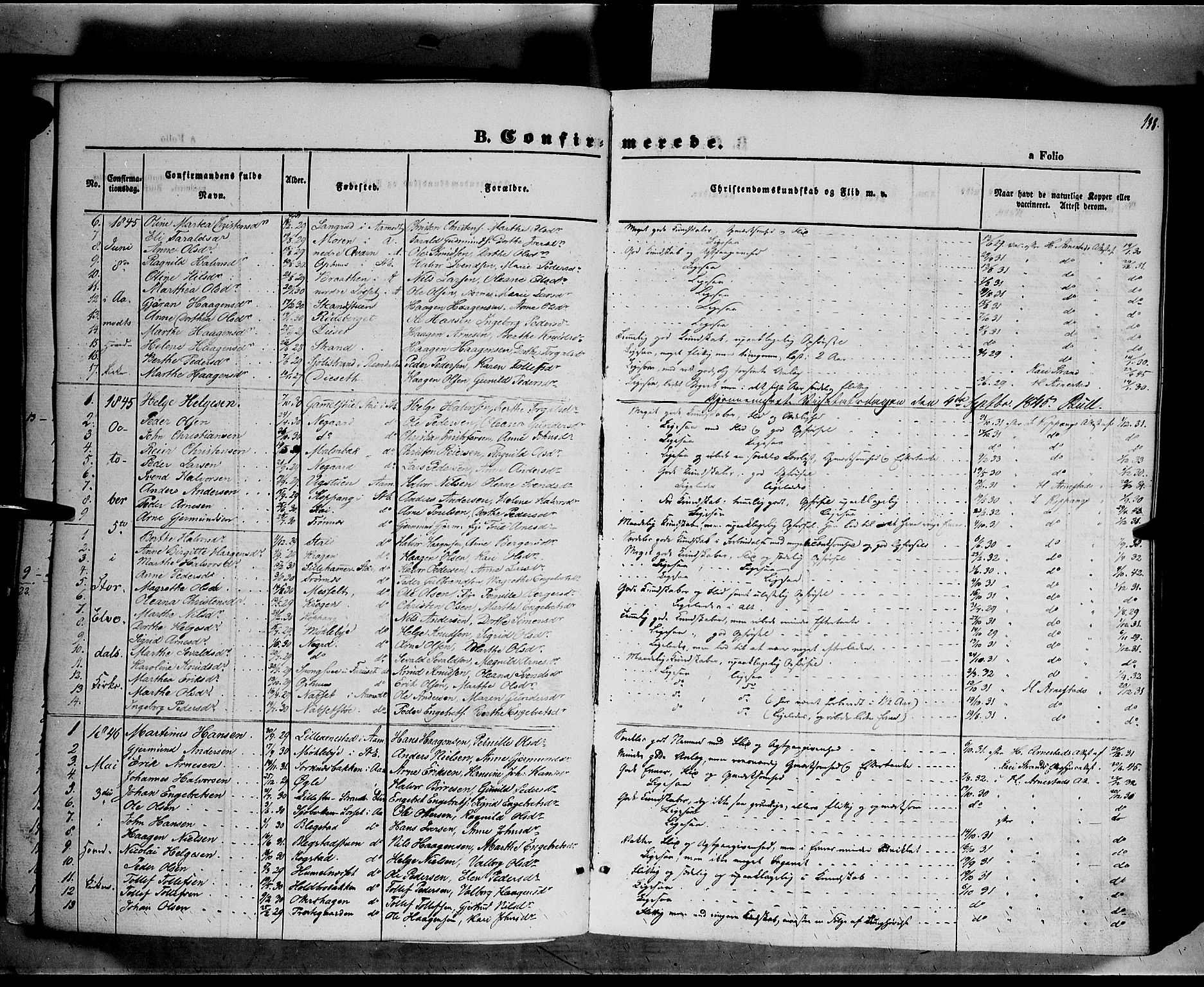 Åmot prestekontor, Hedmark, SAH/PREST-056/H/Ha/Haa/L0006: Parish register (official) no. 6, 1842-1861, p. 138