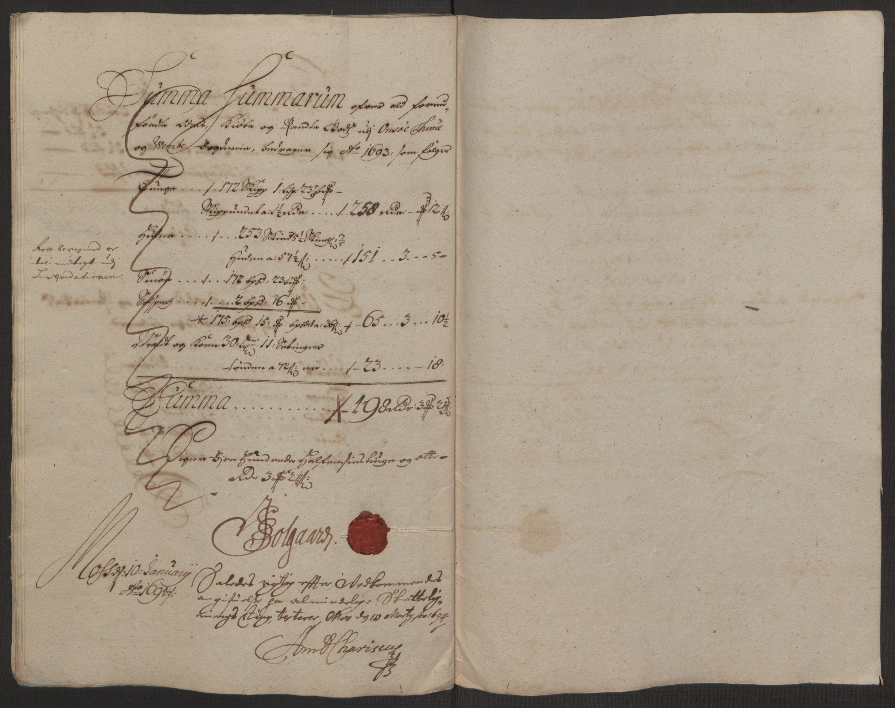 Rentekammeret inntil 1814, Reviderte regnskaper, Fogderegnskap, AV/RA-EA-4092/R03/L0120: Fogderegnskap Onsøy, Tune, Veme og Åbygge fogderi, 1692-1693, p. 357