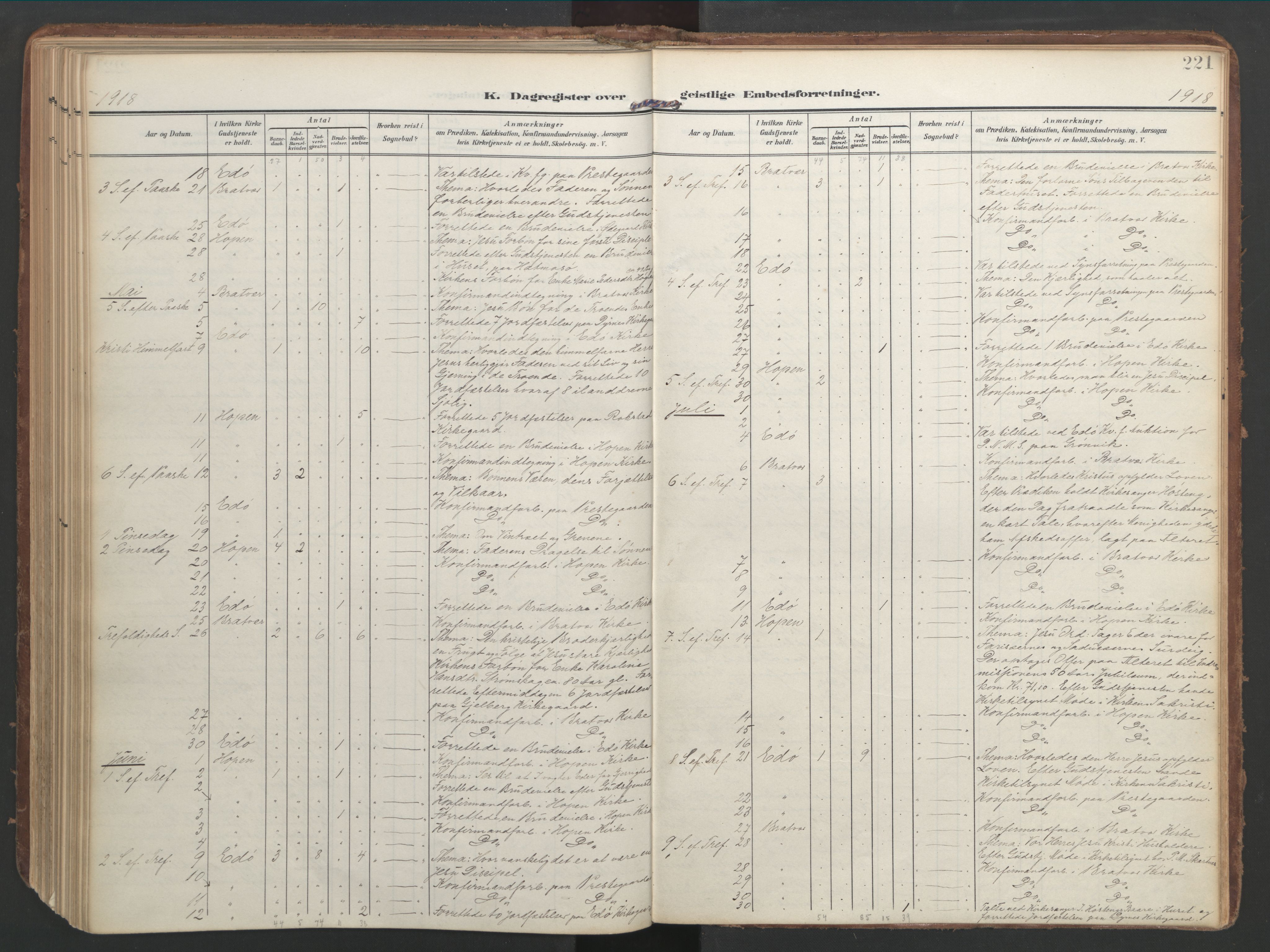 Ministerialprotokoller, klokkerbøker og fødselsregistre - Møre og Romsdal, AV/SAT-A-1454/583/L0955: Parish register (official) no. 583A02, 1907-1926, p. 221