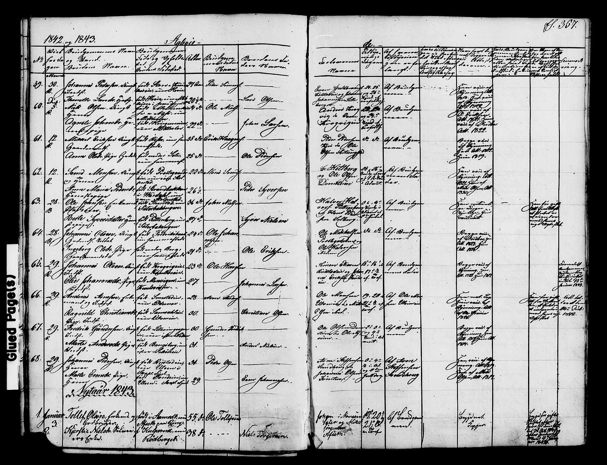 Ringsaker prestekontor, AV/SAH-PREST-014/K/Ka/L0008: Parish register (official) no. 8, 1837-1850, p. 357