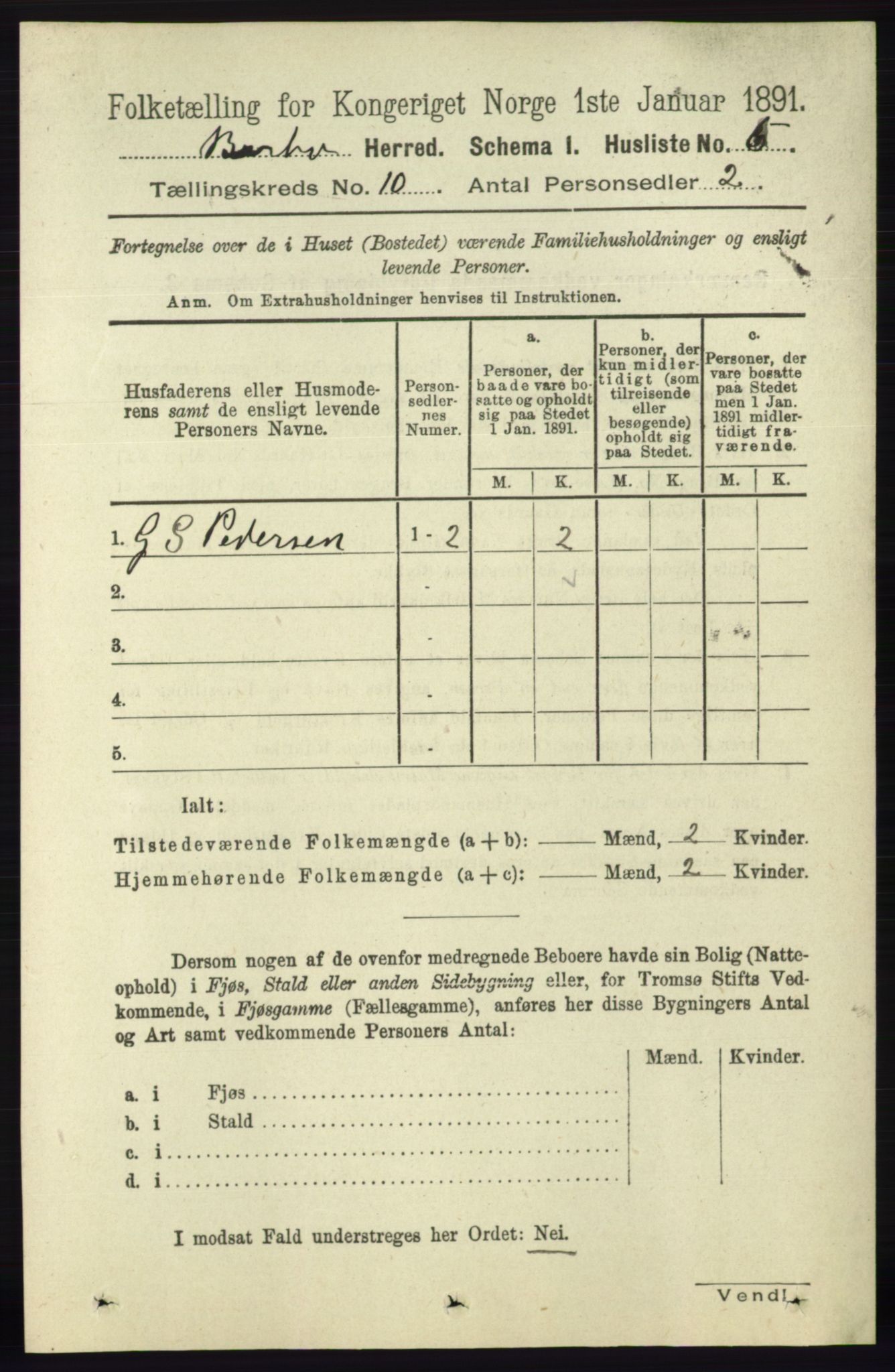 RA, 1891 census for 0990 Barbu, 1891, p. 7805