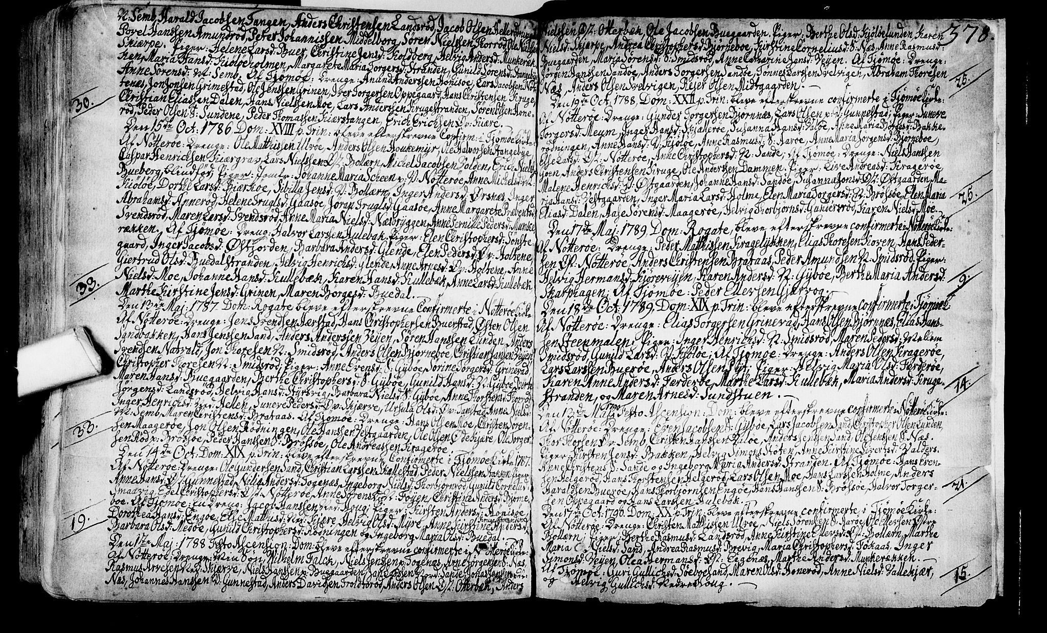 Nøtterøy kirkebøker, SAKO/A-354/F/Fa/L0002: Parish register (official) no. I 2, 1738-1790, p. 378