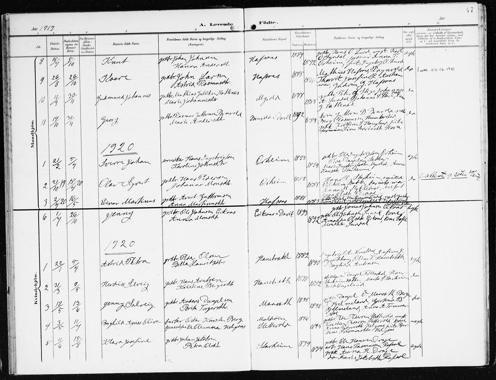 Eid sokneprestembete, AV/SAB-A-82301/H/Haa/Haac/L0002: Parish register (official) no. C 2, 1899-1927, p. 47