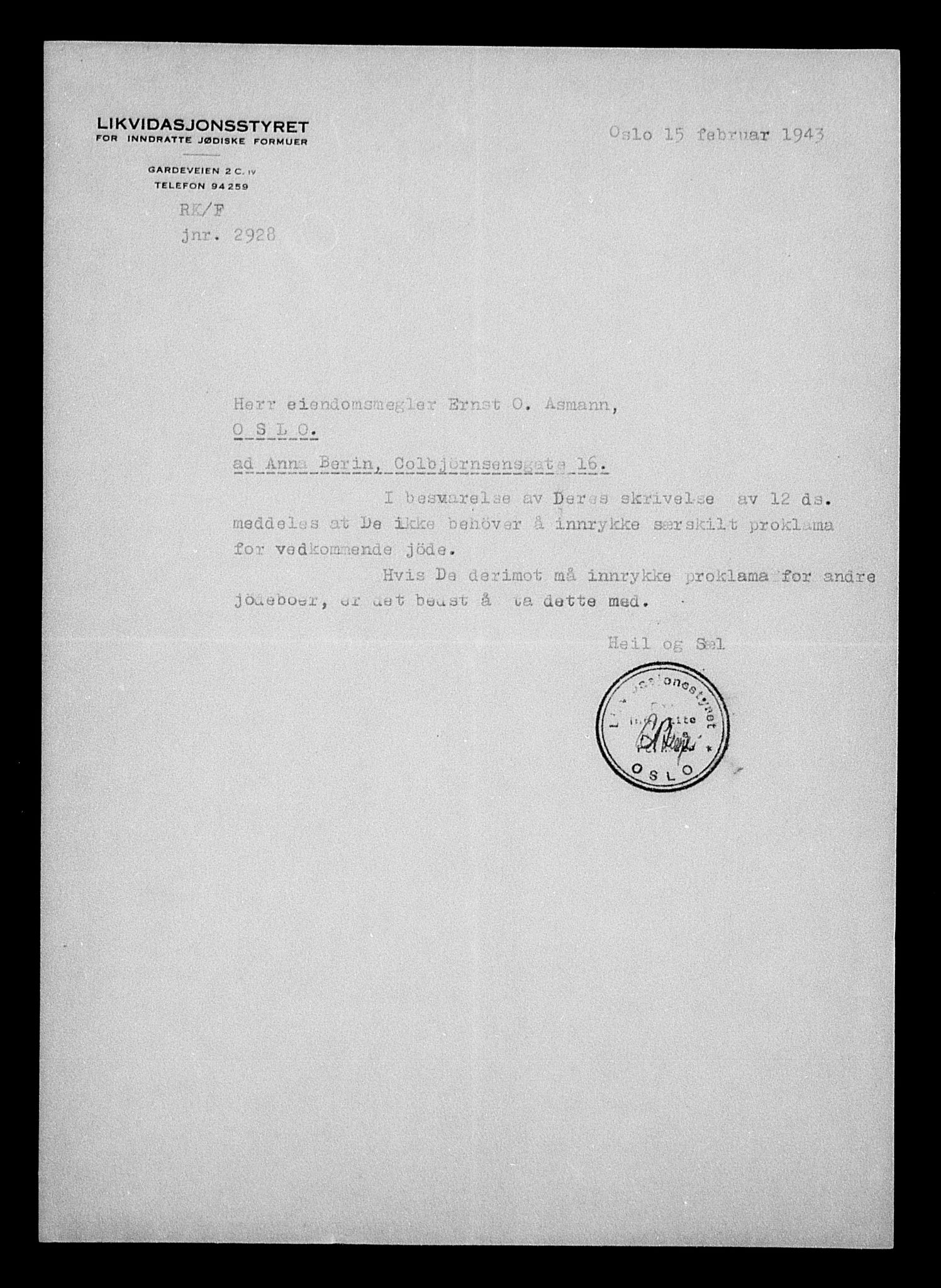 Justisdepartementet, Tilbakeføringskontoret for inndratte formuer, AV/RA-S-1564/H/Hc/Hcc/L0921: --, 1945-1947, p. 176