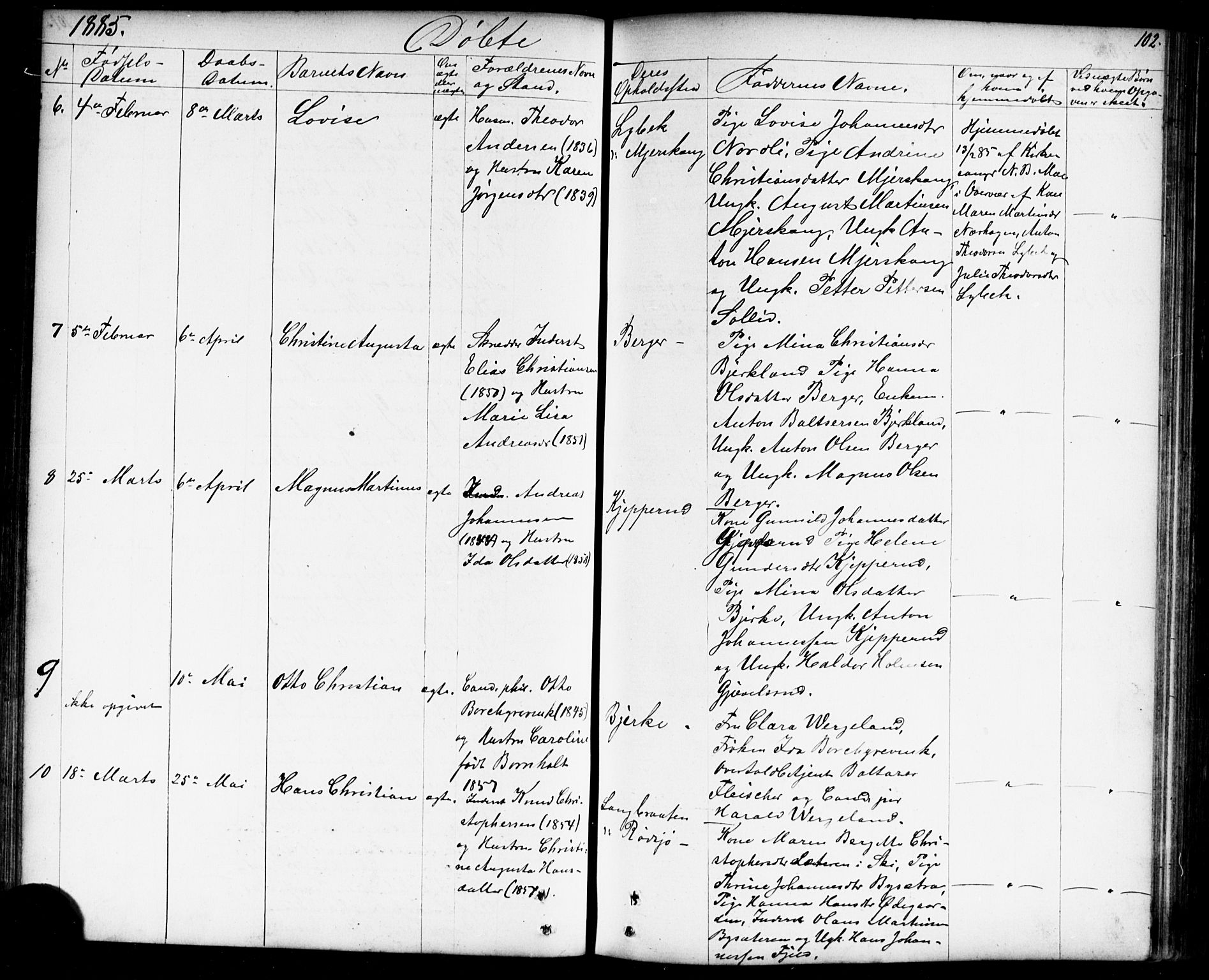 Enebakk prestekontor Kirkebøker, AV/SAO-A-10171c/G/Gb/L0001: Parish register (copy) no. II 1, 1859-1890, p. 102