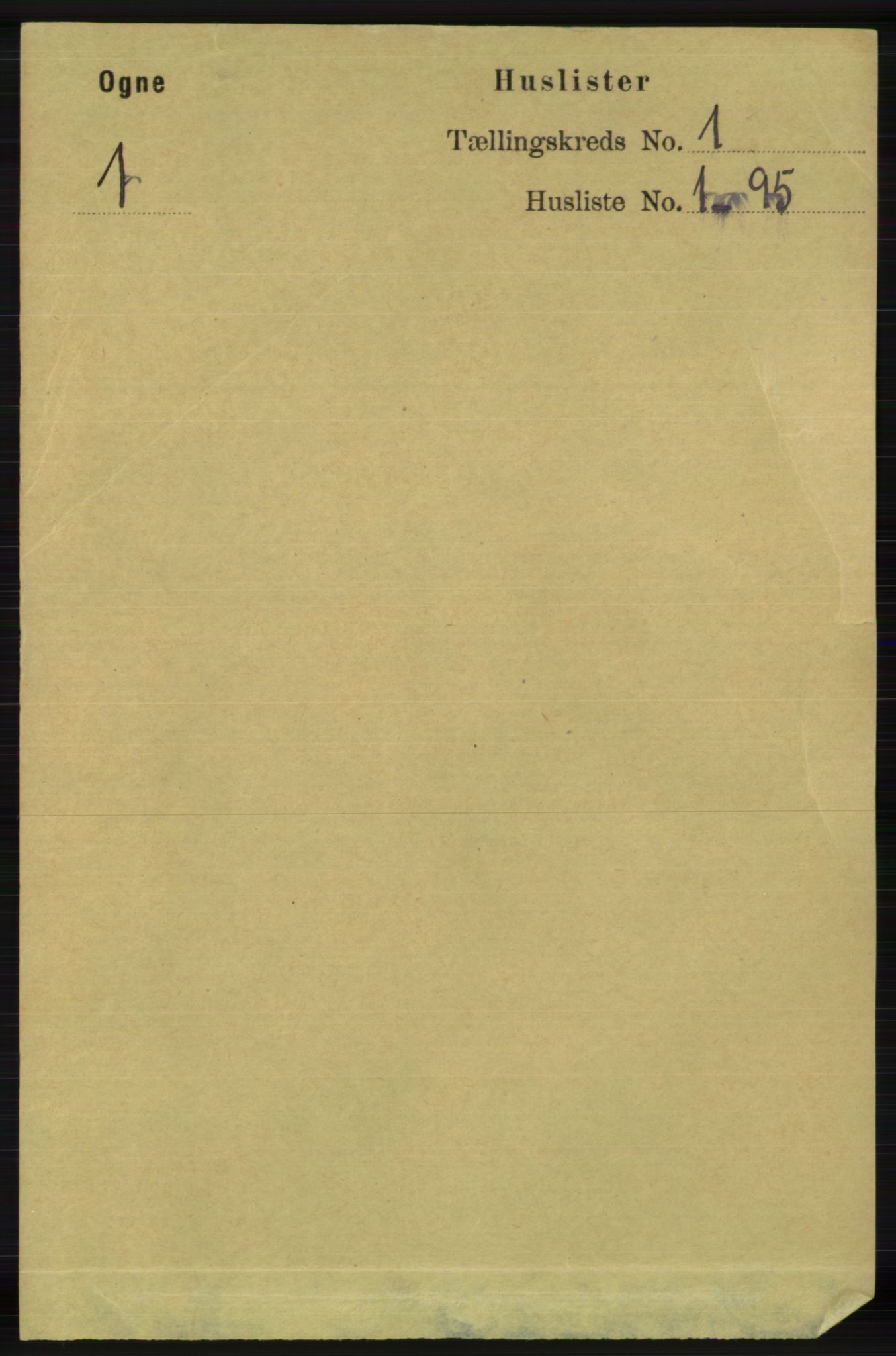 RA, 1891 census for 1117 Ogna, 1891, p. 9