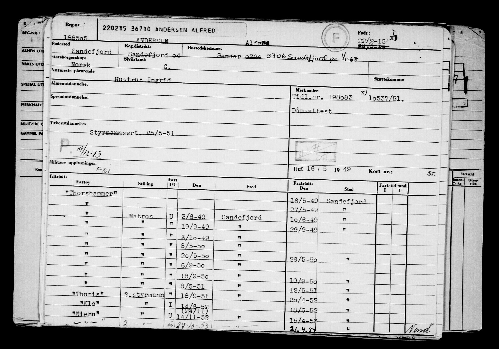 Direktoratet for sjømenn, AV/RA-S-3545/G/Gb/L0127: Hovedkort, 1915, p. 592