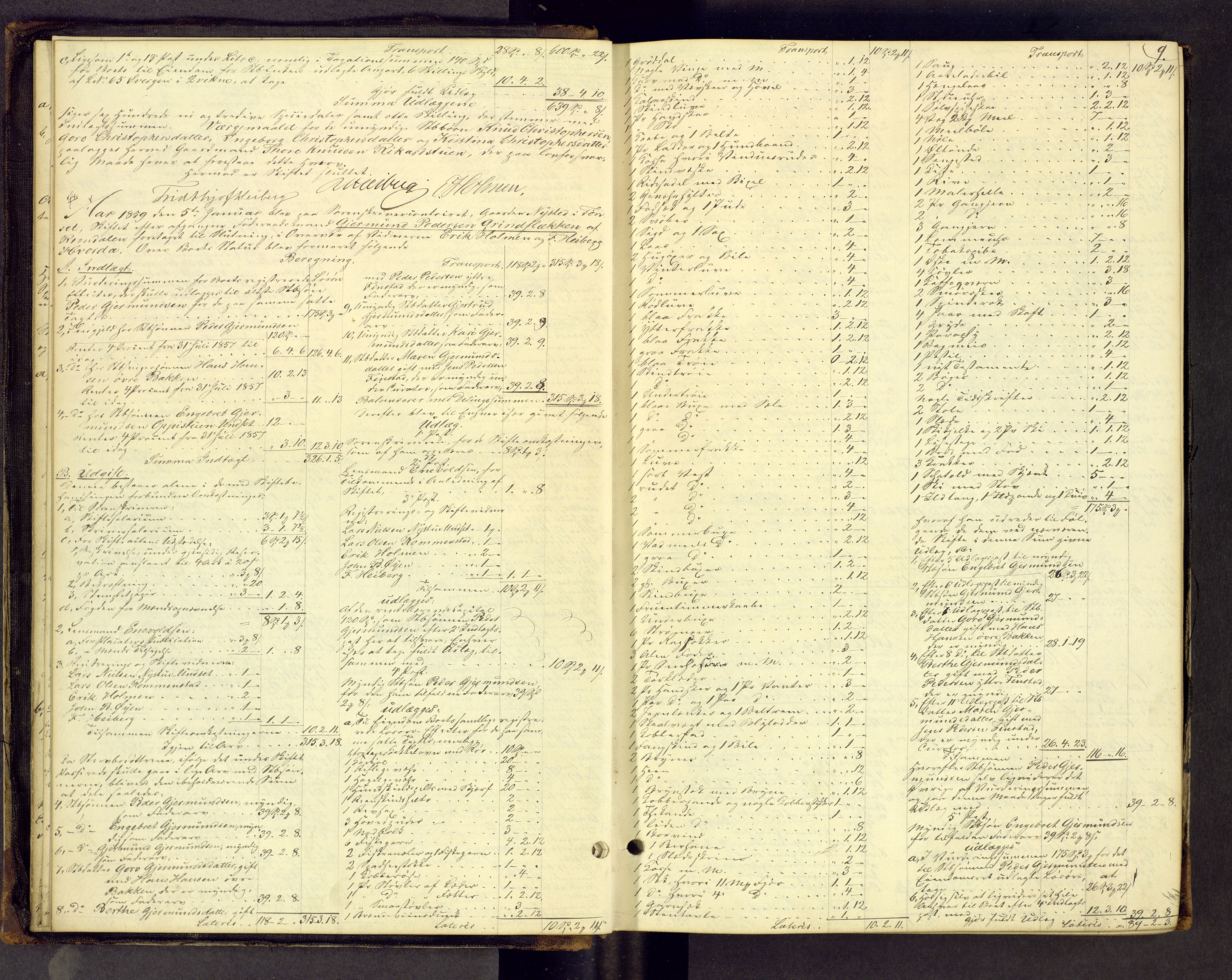 Nord-Østerdal tingrett, AV/SAH-TING-020/J/Jd/L0002: Skifteutlodningsprotokoll, 1858-1866, p. 9