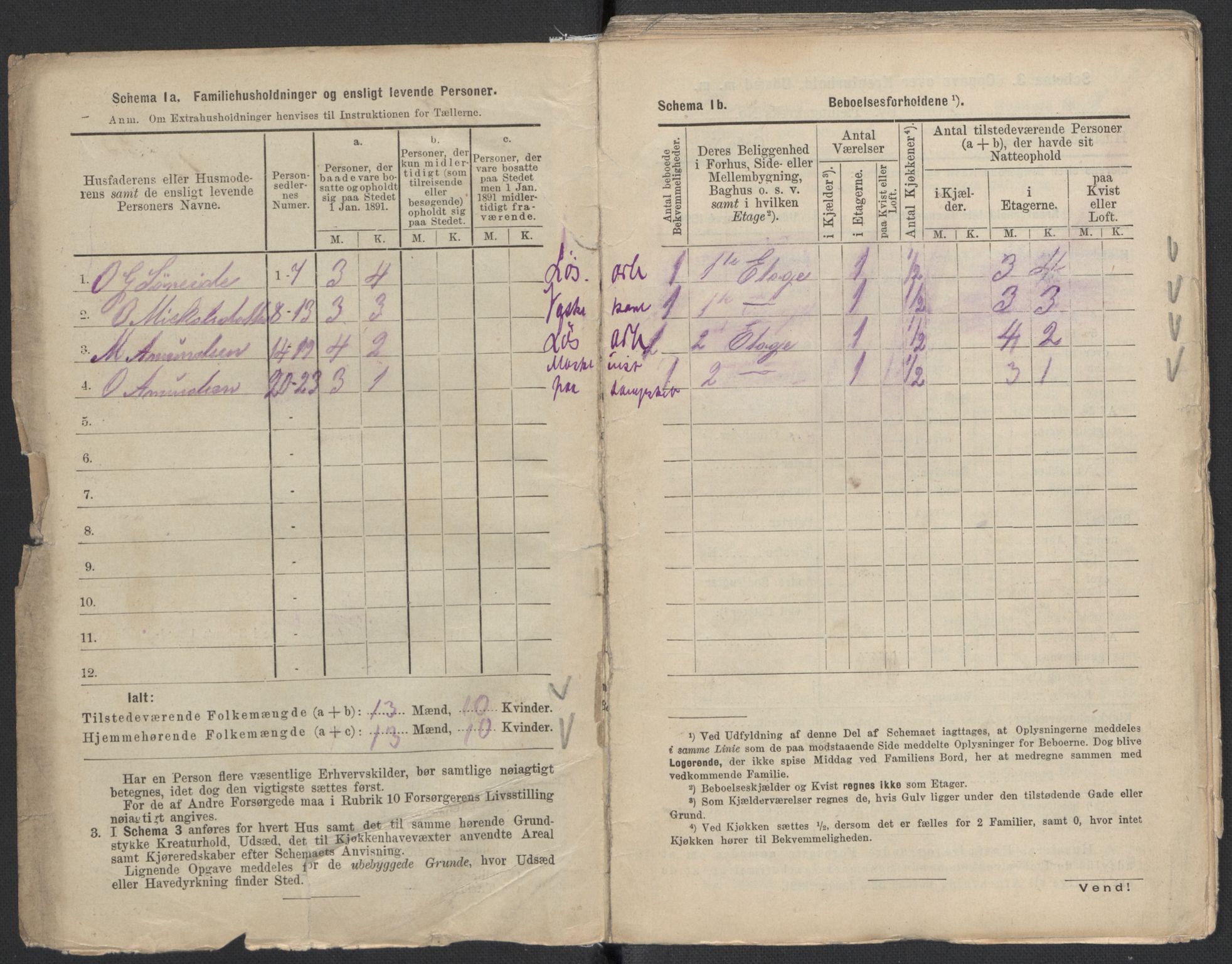 RA, 1891 Census for 1301 Bergen, 1891, p. 7428