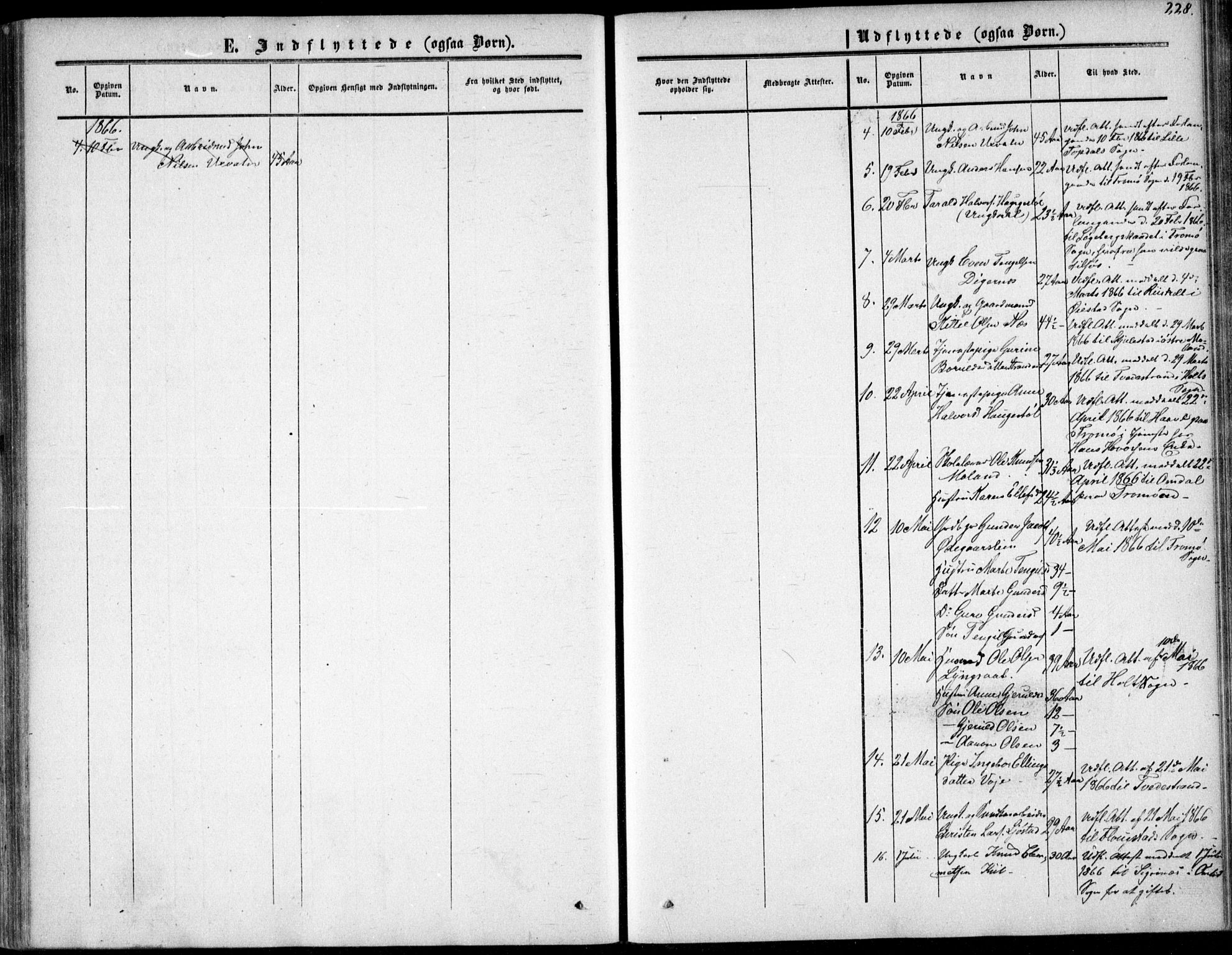 Gjerstad sokneprestkontor, AV/SAK-1111-0014/F/Fa/Fab/L0003: Parish register (official) no. A 3, 1853-1878, p. 228