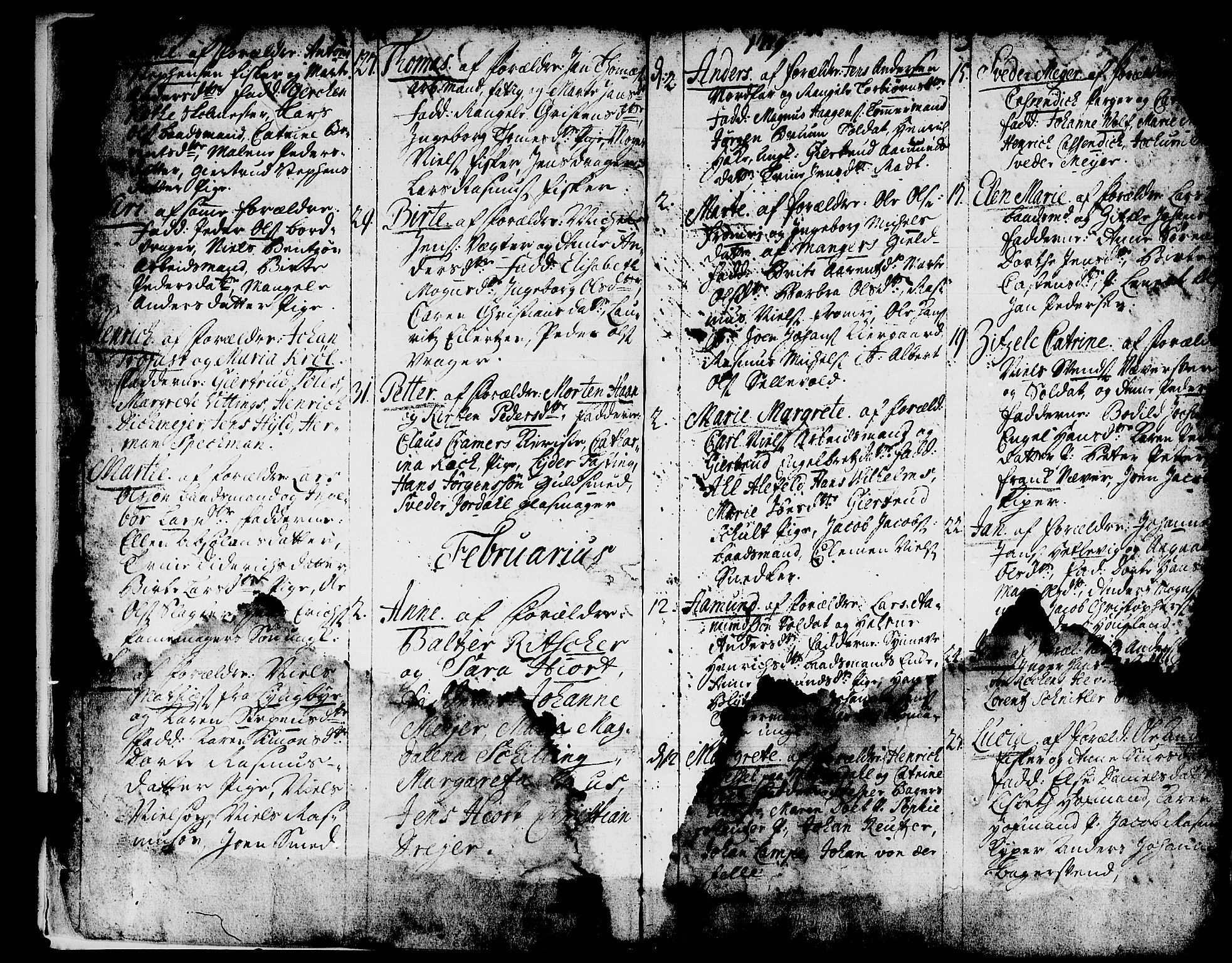 Domkirken sokneprestembete, SAB/A-74801/H/Haa/L0001: Parish register (official) no. A 1, 1719-1732, p. 2-3