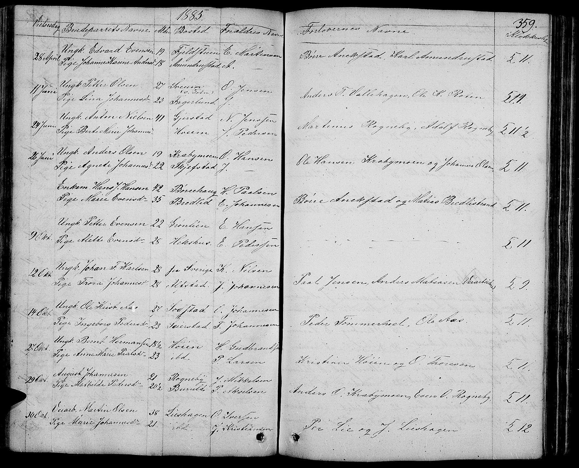 Østre Toten prestekontor, AV/SAH-PREST-104/H/Ha/Hab/L0004: Parish register (copy) no. 4, 1858-1886, p. 359