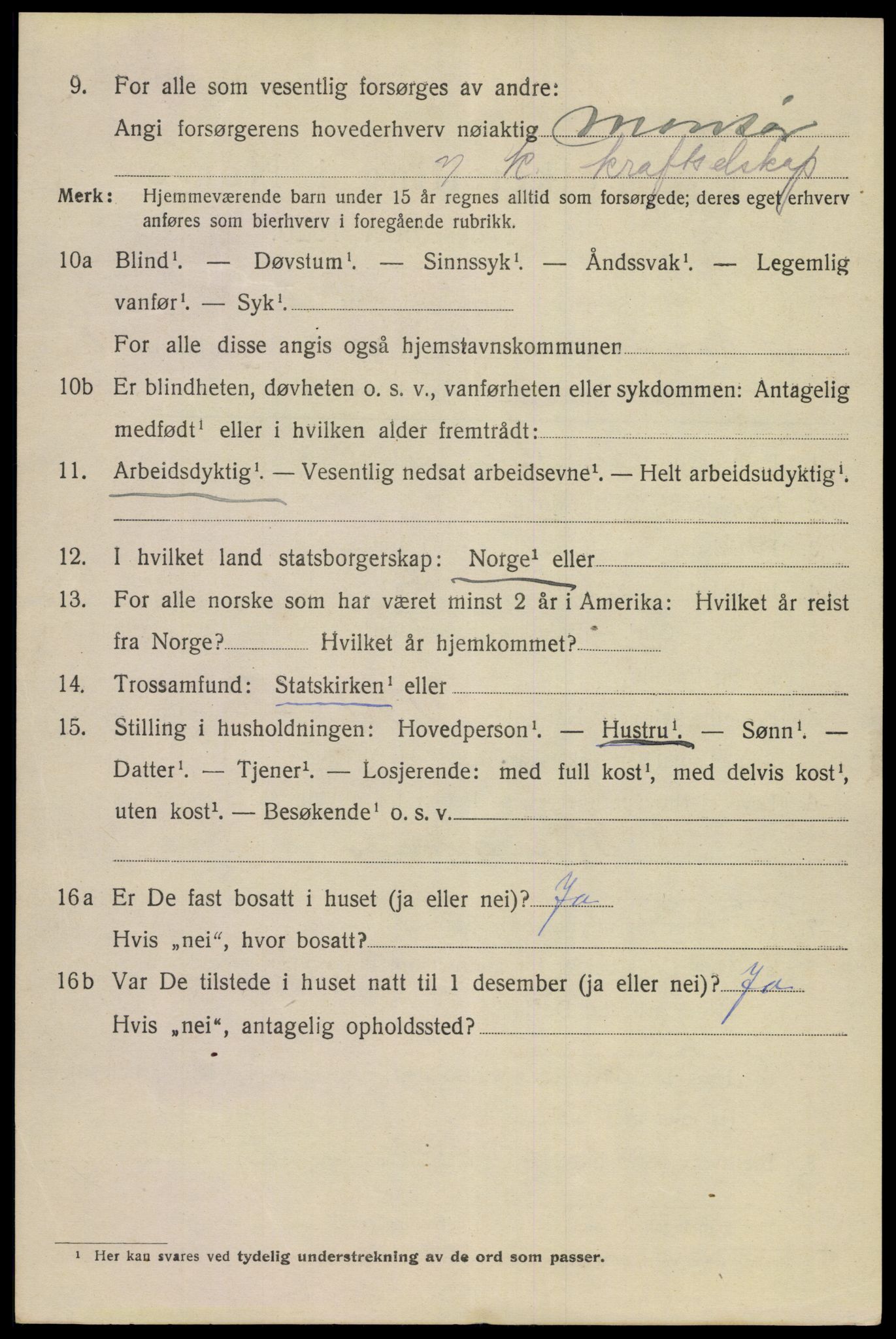 SAKO, 1920 census for Porsgrunn, 1920, p. 8222