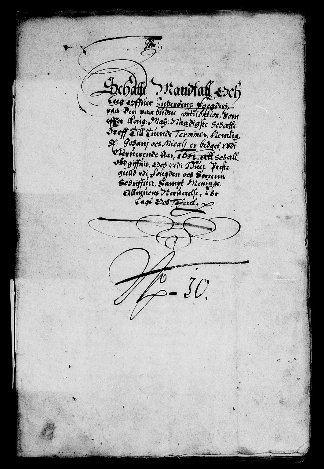 Rentekammeret inntil 1814, Reviderte regnskaper, Lensregnskaper, AV/RA-EA-5023/R/Rb/Rbw/L0109: Trondheim len, 1652