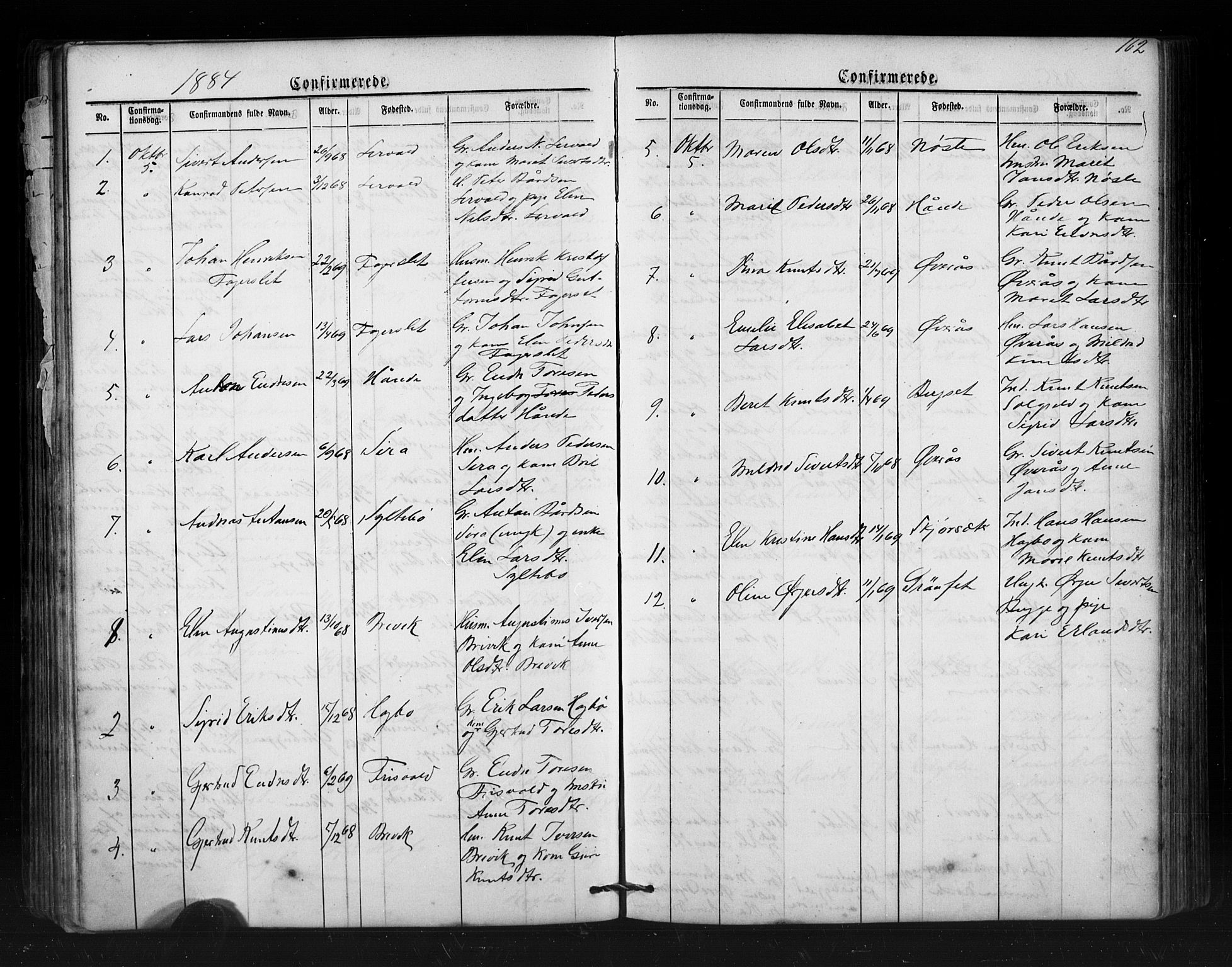 Ministerialprotokoller, klokkerbøker og fødselsregistre - Møre og Romsdal, SAT/A-1454/552/L0638: Parish register (copy) no. 552C01, 1867-1902, p. 162