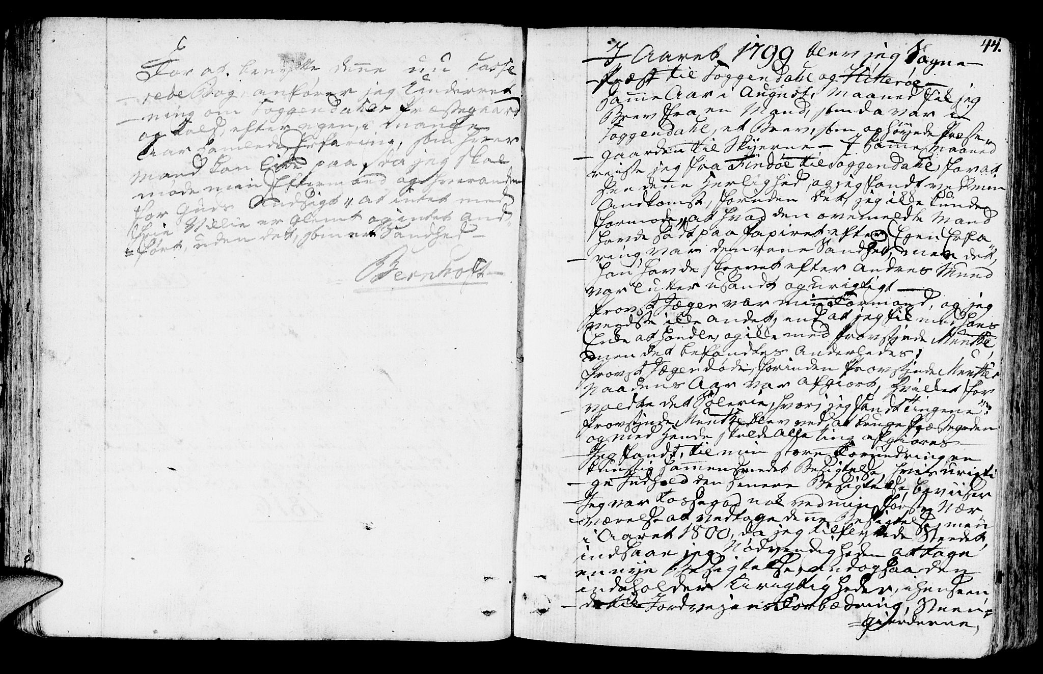 Sokndal sokneprestkontor, SAST/A-101808: Parish register (official) no. A 5, 1806-1826, p. 44