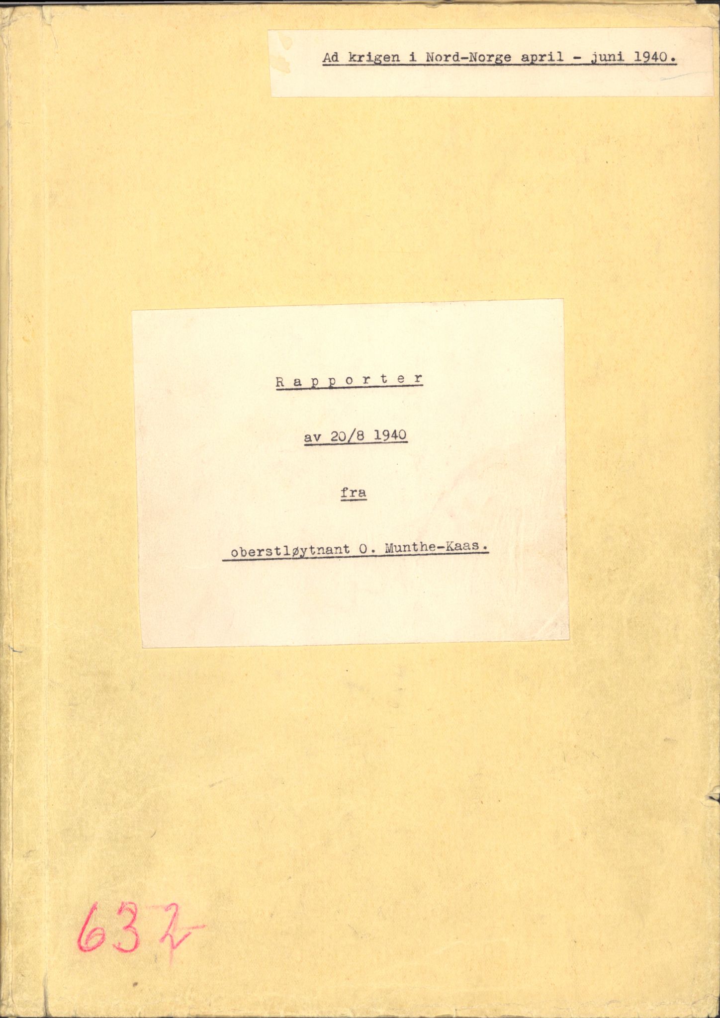 Forsvaret, Forsvarets krigshistoriske avdeling, AV/RA-RAFA-2017/Y/Yb/L0149: II-C-11-632-637  -  6. Divisjon, 1940, p. 84