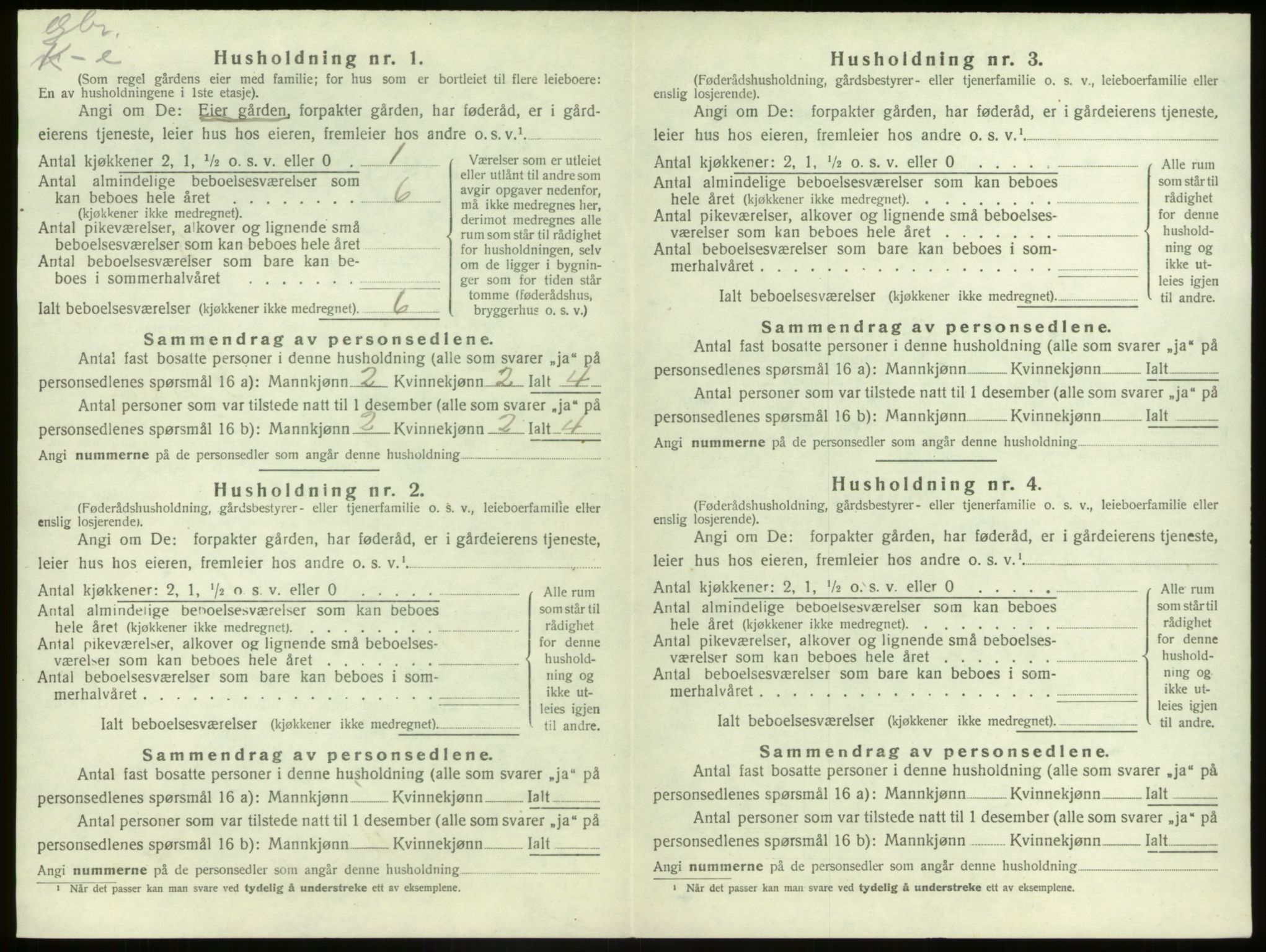 SAB, 1920 census for Kinn, 1920, p. 249