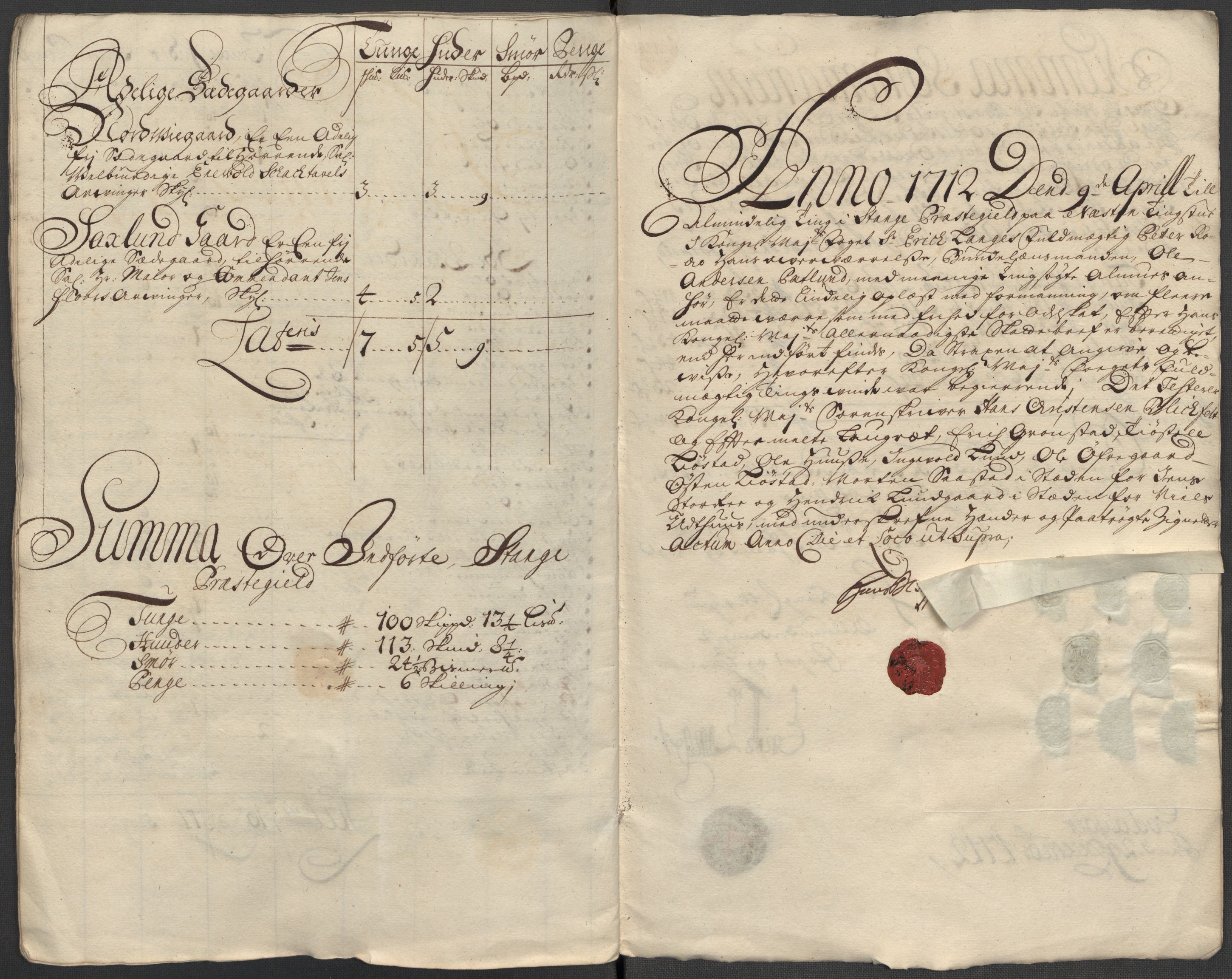 Rentekammeret inntil 1814, Reviderte regnskaper, Fogderegnskap, AV/RA-EA-4092/R16/L1049: Fogderegnskap Hedmark, 1712, p. 328