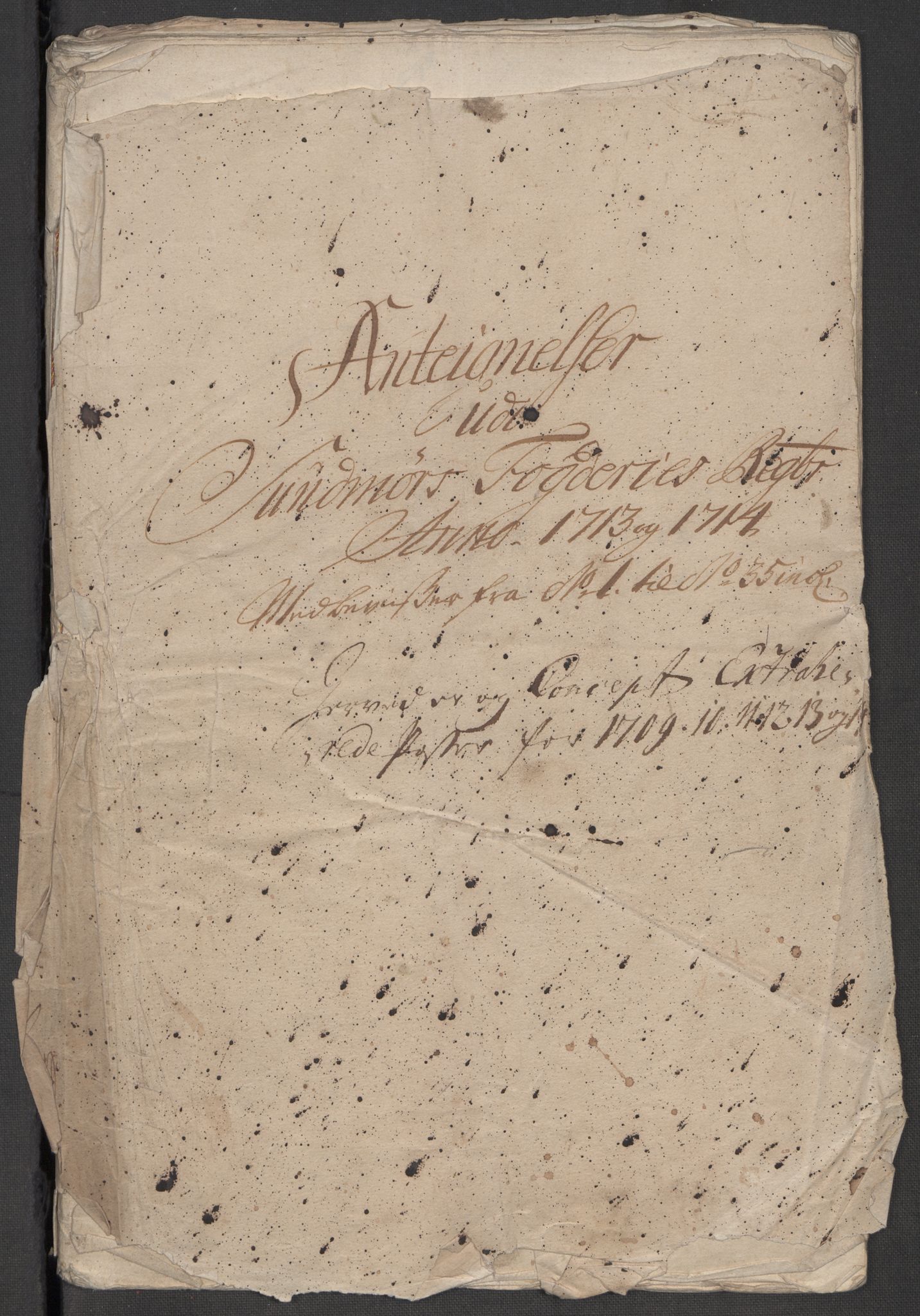 Rentekammeret inntil 1814, Reviderte regnskaper, Fogderegnskap, RA/EA-4092/R54/L3566: Fogderegnskap Sunnmøre, 1714, p. 289
