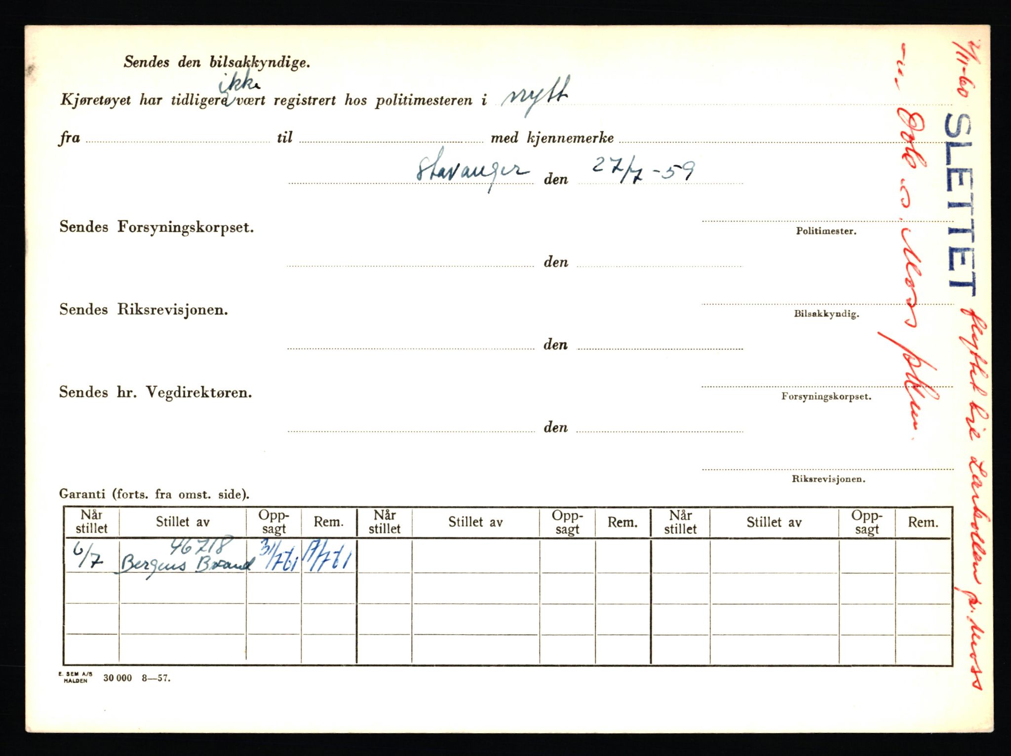 Stavanger trafikkstasjon, AV/SAST-A-101942/0/F/L0065: L-65400 - L-67649, 1930-1971, p. 612