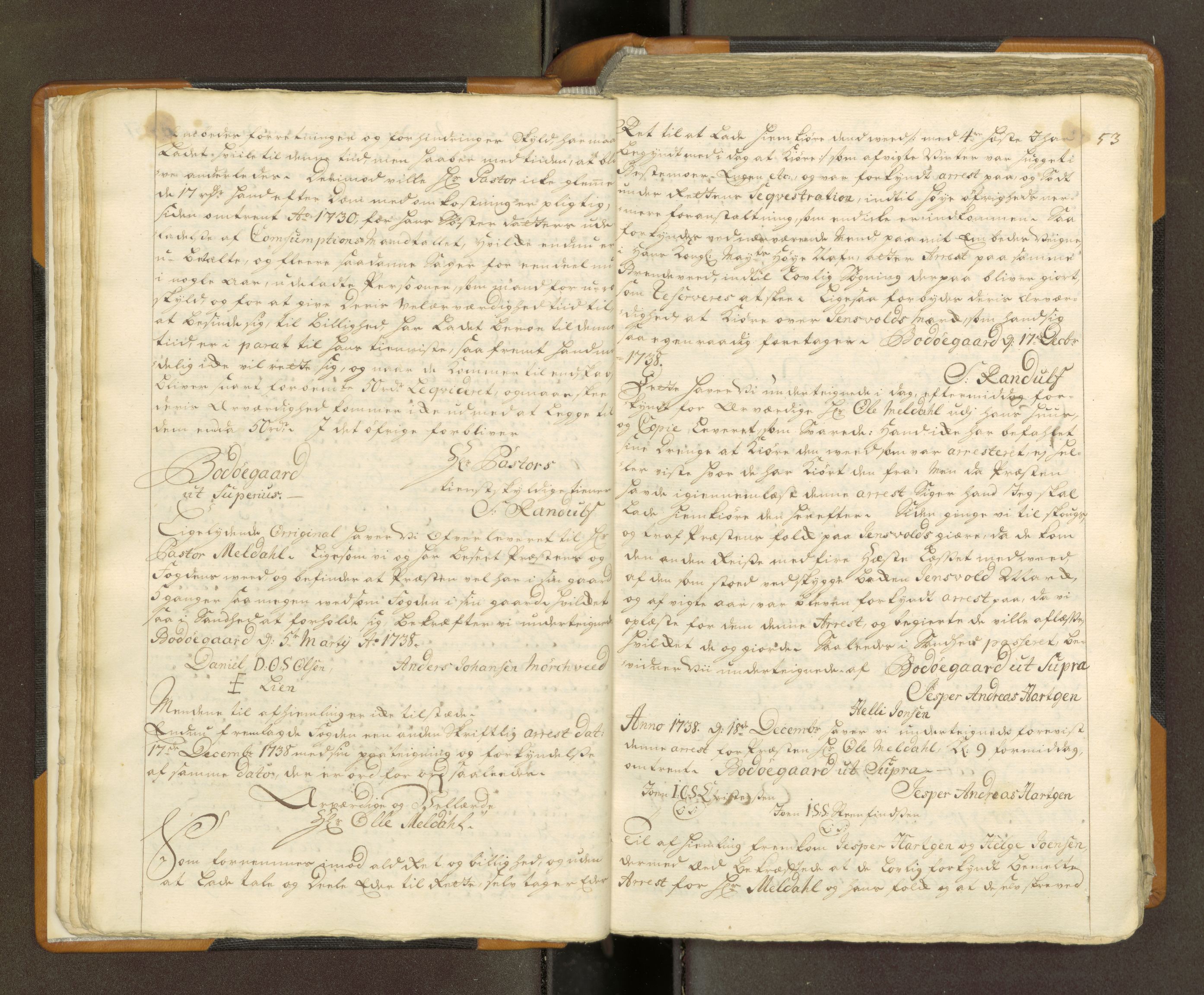 Nordland og Finnmarks lagstol, AV/SAT-A-5608/X/L0010: Domkopibok/justisprotokoll, 1742-1743, p. 52-53