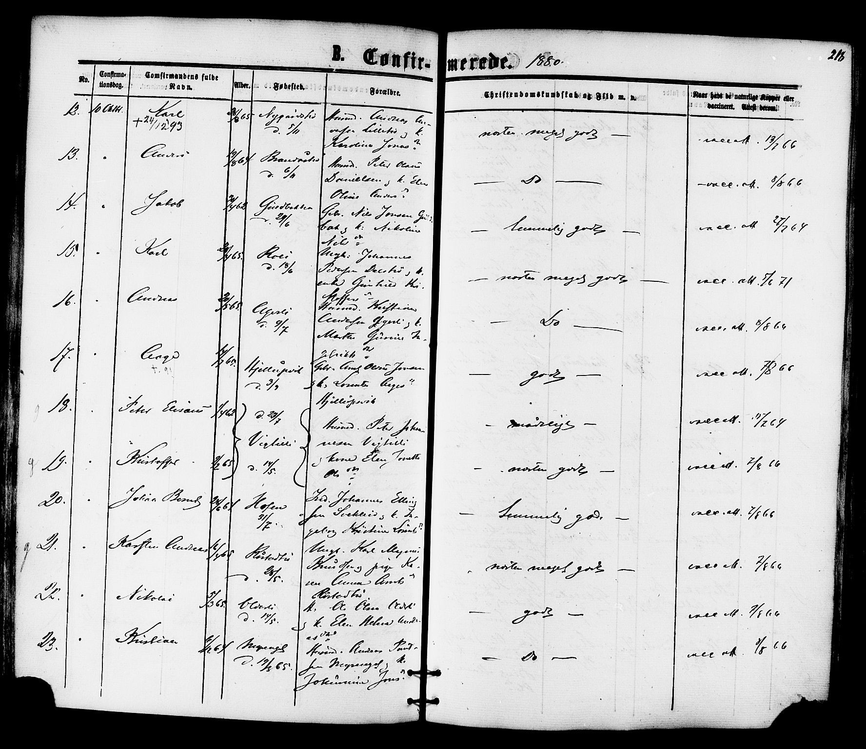 Ministerialprotokoller, klokkerbøker og fødselsregistre - Nord-Trøndelag, SAT/A-1458/701/L0009: Parish register (official) no. 701A09 /1, 1864-1882, p. 218