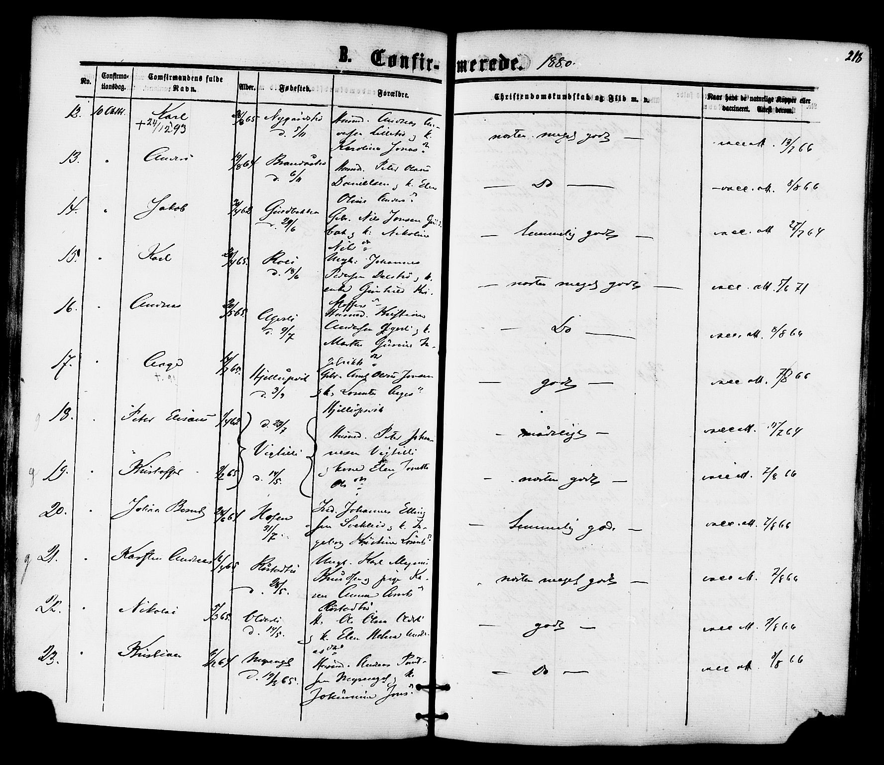 Ministerialprotokoller, klokkerbøker og fødselsregistre - Nord-Trøndelag, AV/SAT-A-1458/701/L0009: Parish register (official) no. 701A09 /1, 1864-1882, p. 218