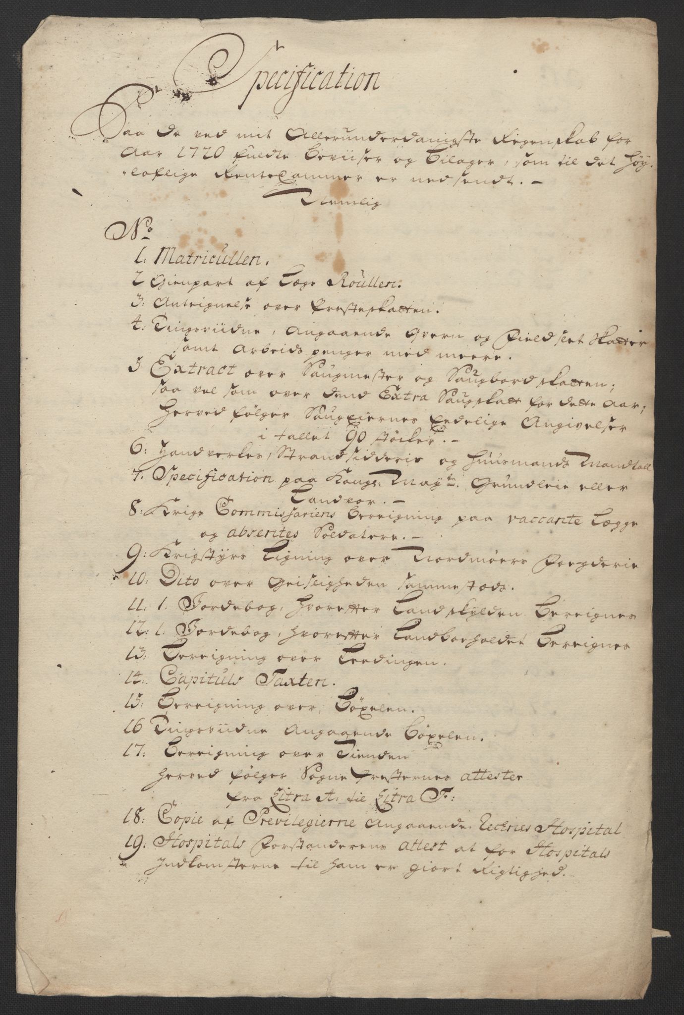 Rentekammeret inntil 1814, Reviderte regnskaper, Fogderegnskap, RA/EA-4092/R56/L3753: Fogderegnskap Nordmøre, 1720, p. 20