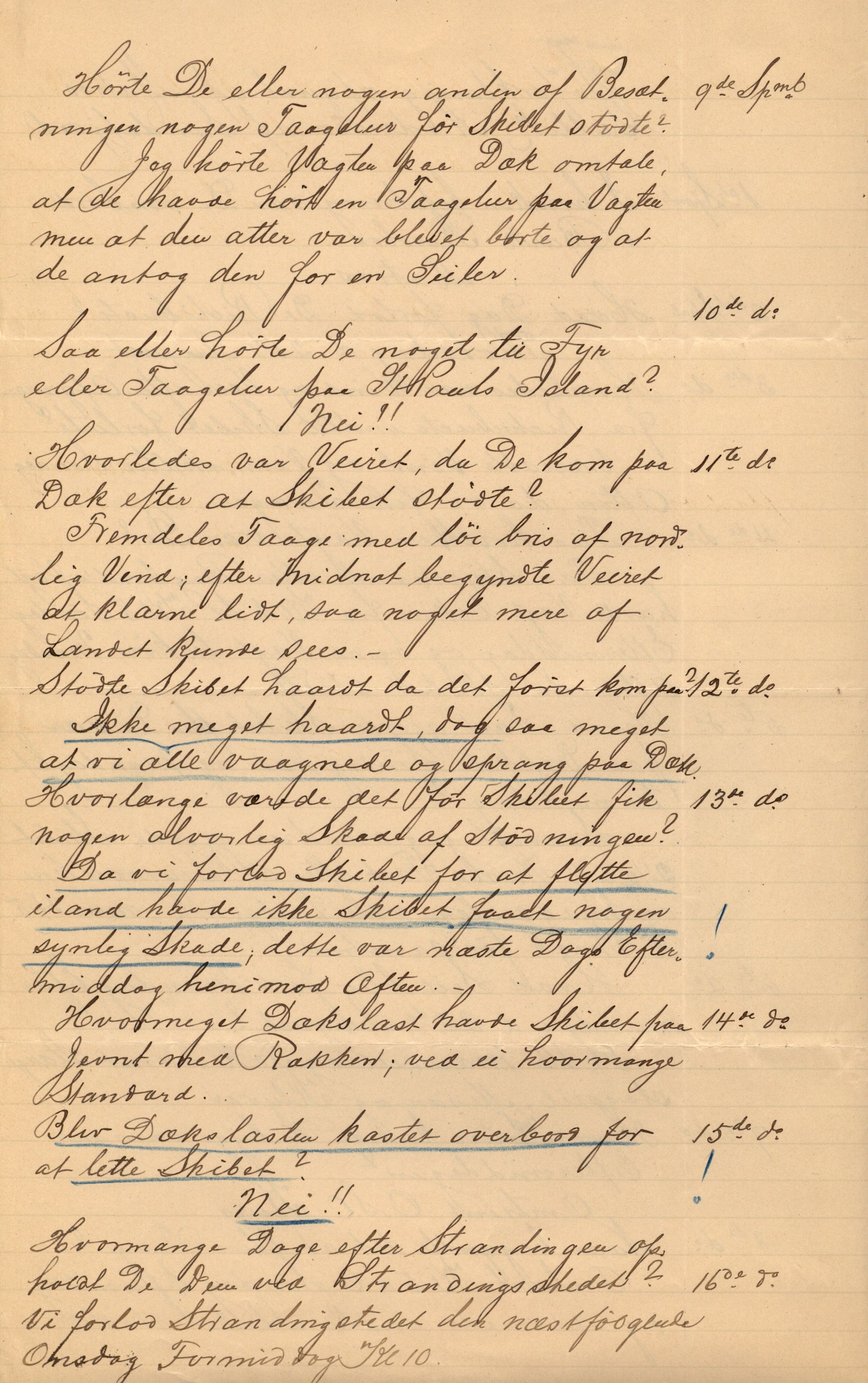 Pa 63 - Østlandske skibsassuranceforening, VEMU/A-1079/G/Ga/L0026/0009: Havaridokumenter / Rex, Resolve, Regulator, Familien, Falcon, Johanne, 1890, p. 15