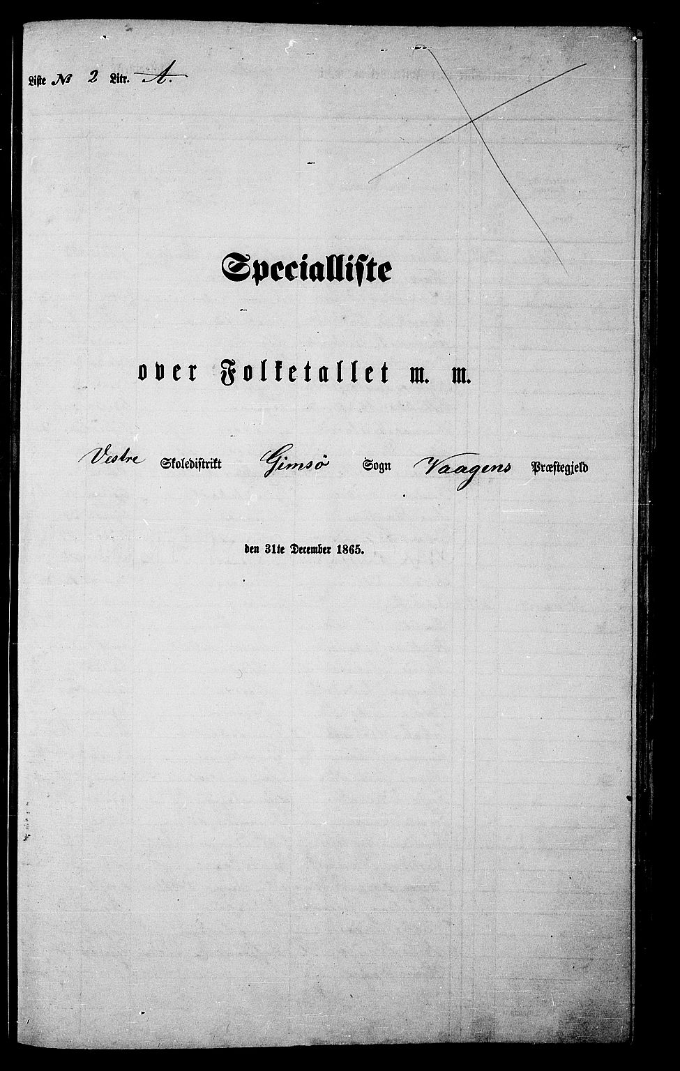 RA, 1865 census for Vågan, 1865, p. 50
