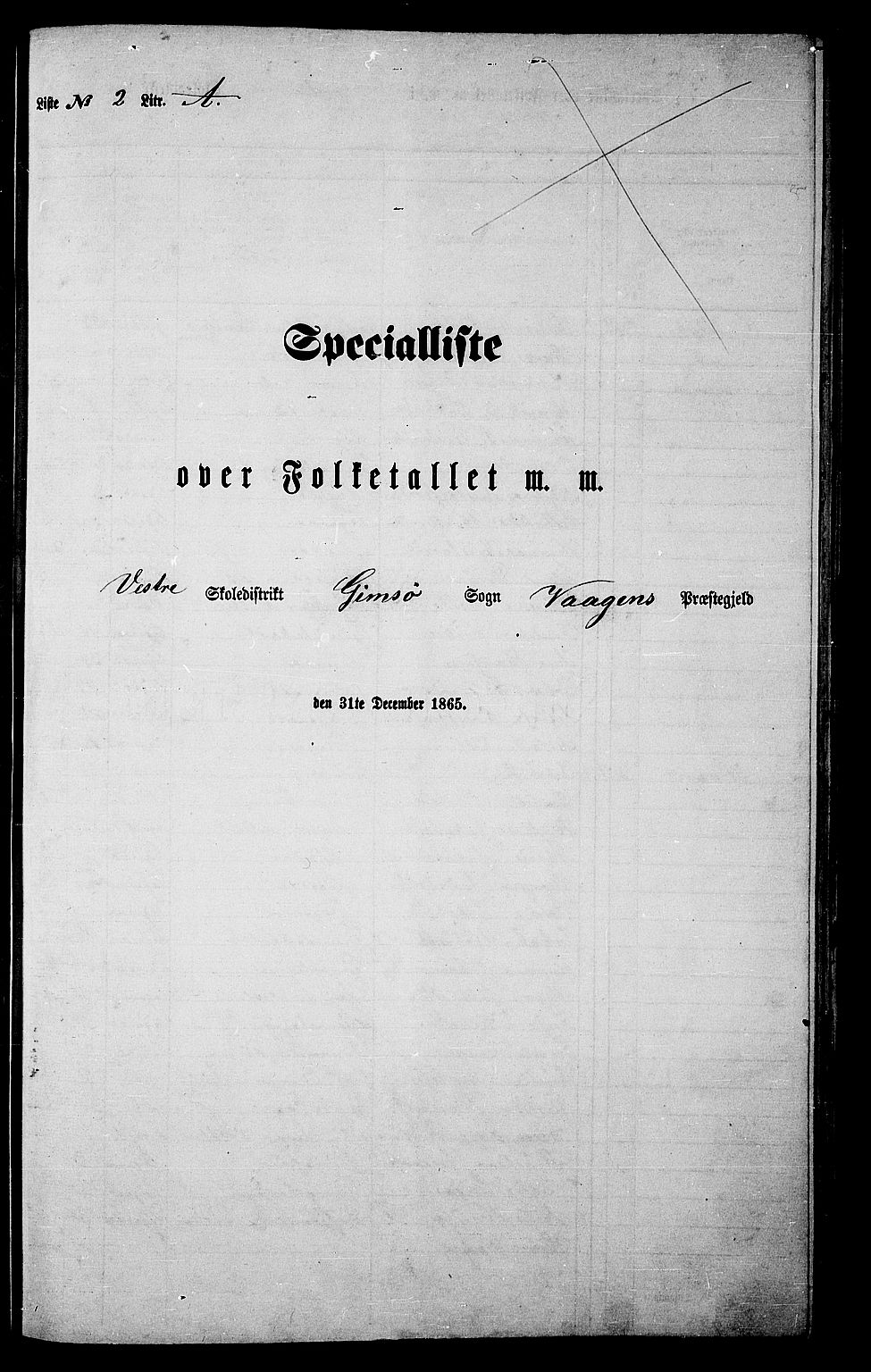 RA, 1865 census for Vågan, 1865, p. 50