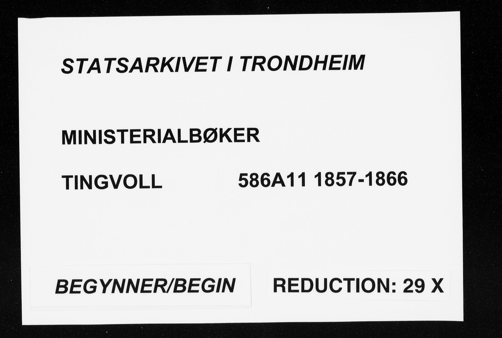 Ministerialprotokoller, klokkerbøker og fødselsregistre - Møre og Romsdal, SAT/A-1454/586/L0985: Parish register (official) no. 586A11, 1857-1866