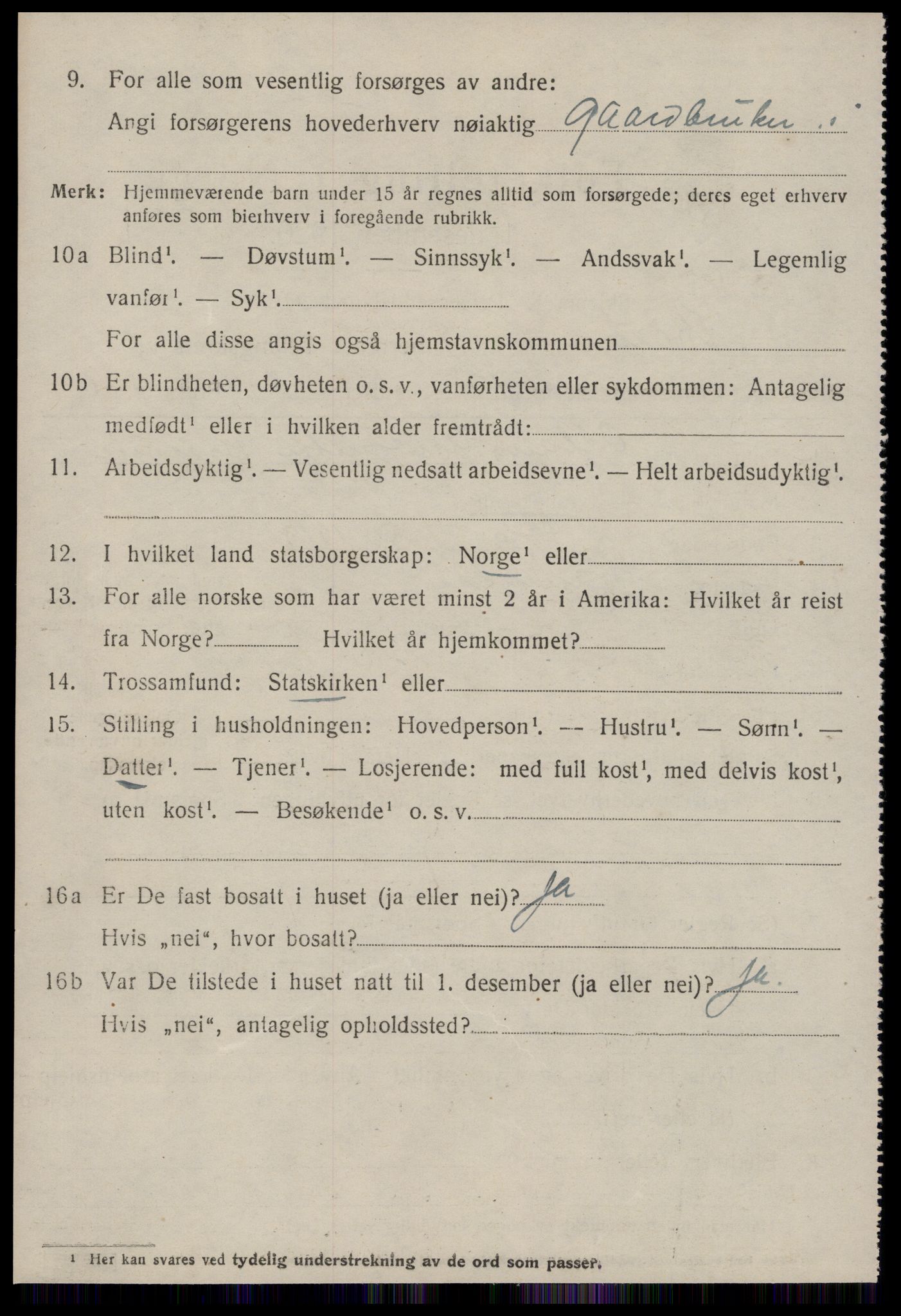 SAT, 1920 census for Straumsnes, 1920, p. 2472