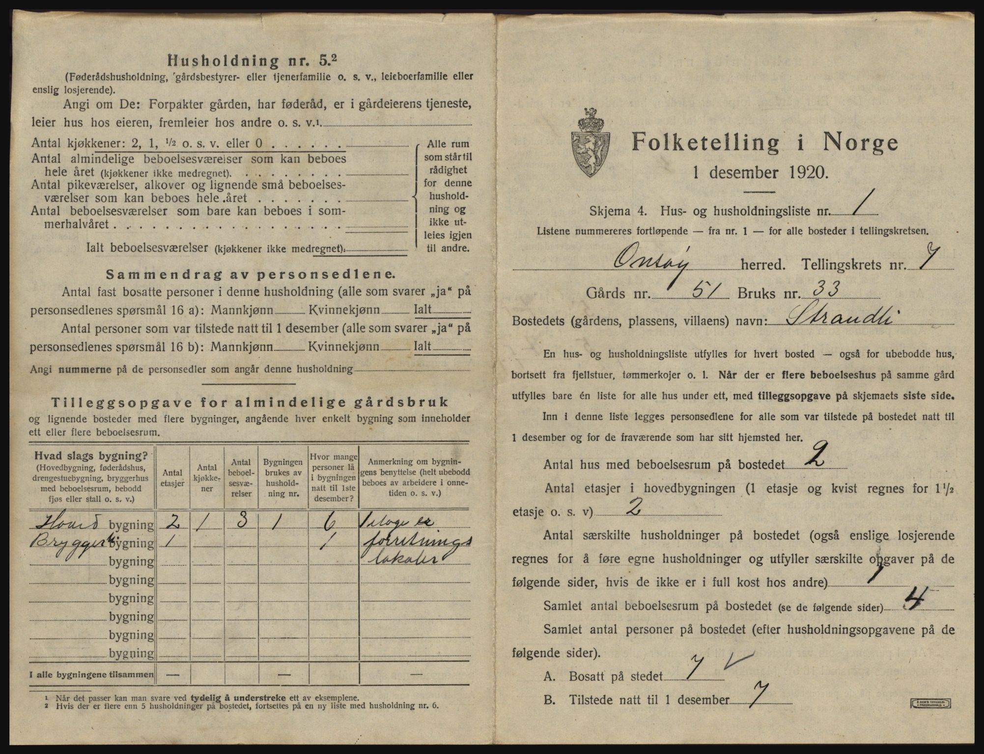 SAO, 1920 census for Onsøy, 1920, p. 1218