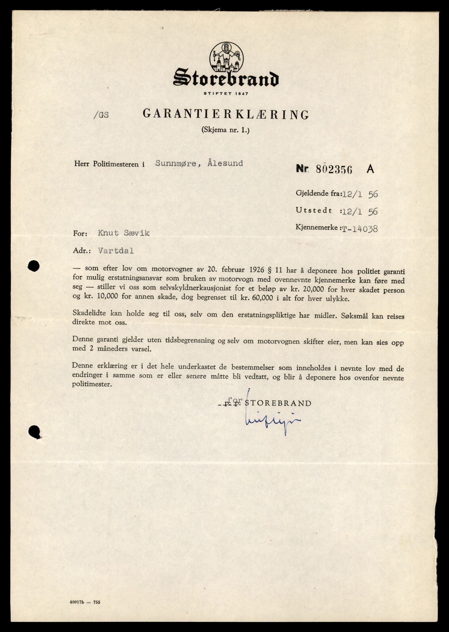 Møre og Romsdal vegkontor - Ålesund trafikkstasjon, AV/SAT-A-4099/F/Fe/L0042: Registreringskort for kjøretøy T 13906 - T 14079, 1927-1998, p. 2157