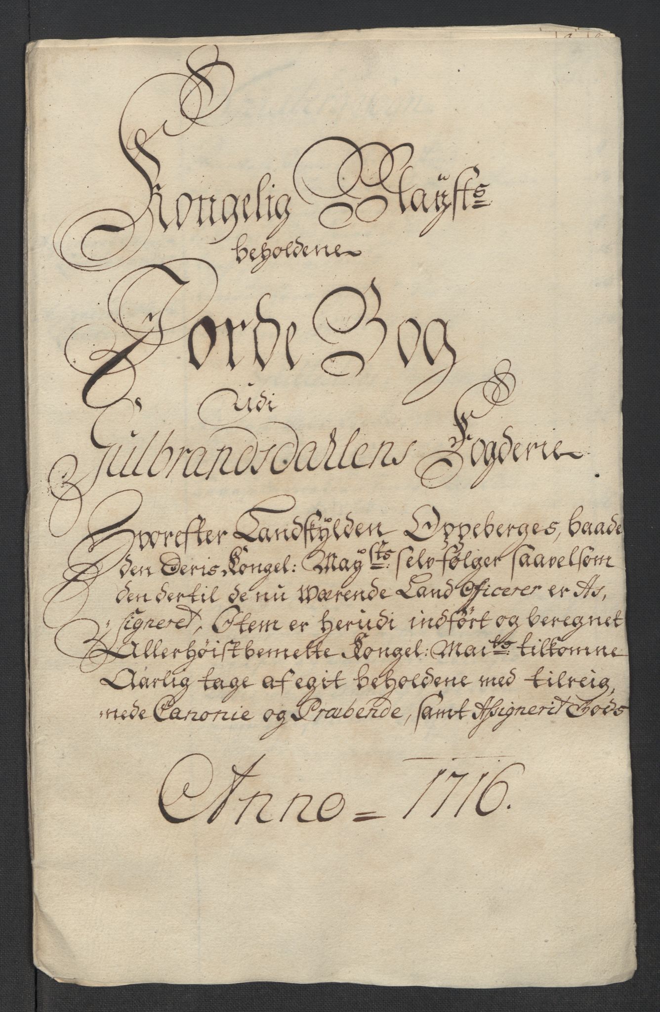 Rentekammeret inntil 1814, Reviderte regnskaper, Fogderegnskap, RA/EA-4092/R17/L1186: Fogderegnskap Gudbrandsdal, 1716, p. 79