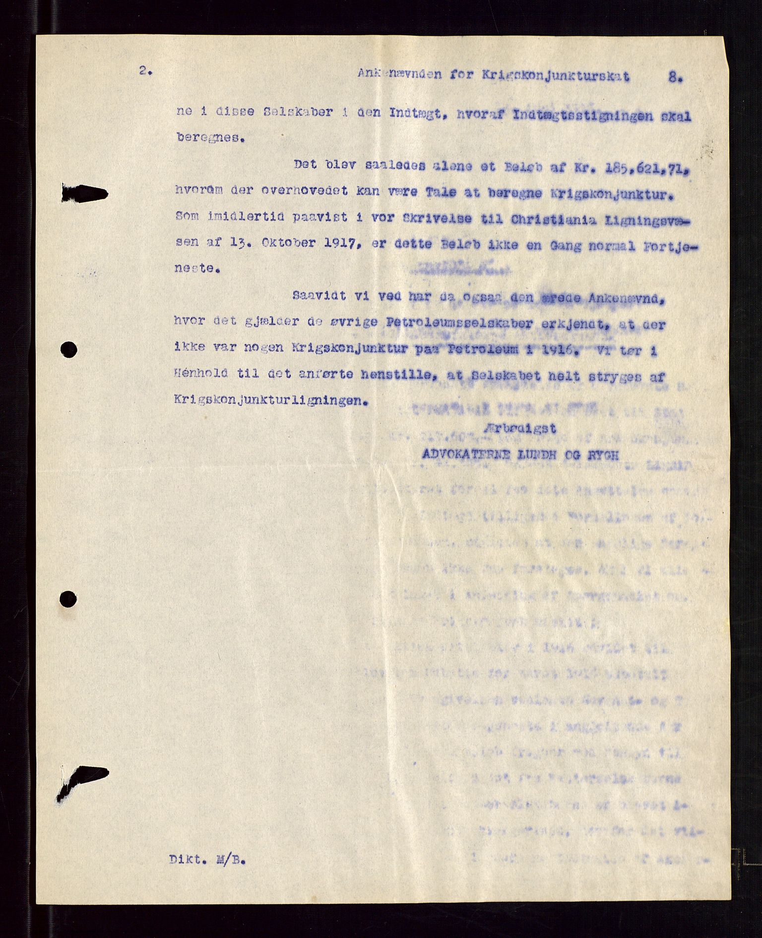 Pa 1521 - A/S Norske Shell, AV/SAST-A-101915/E/Ea/Eaa/L0005: Sjefskorrespondanse, 1918, p. 402