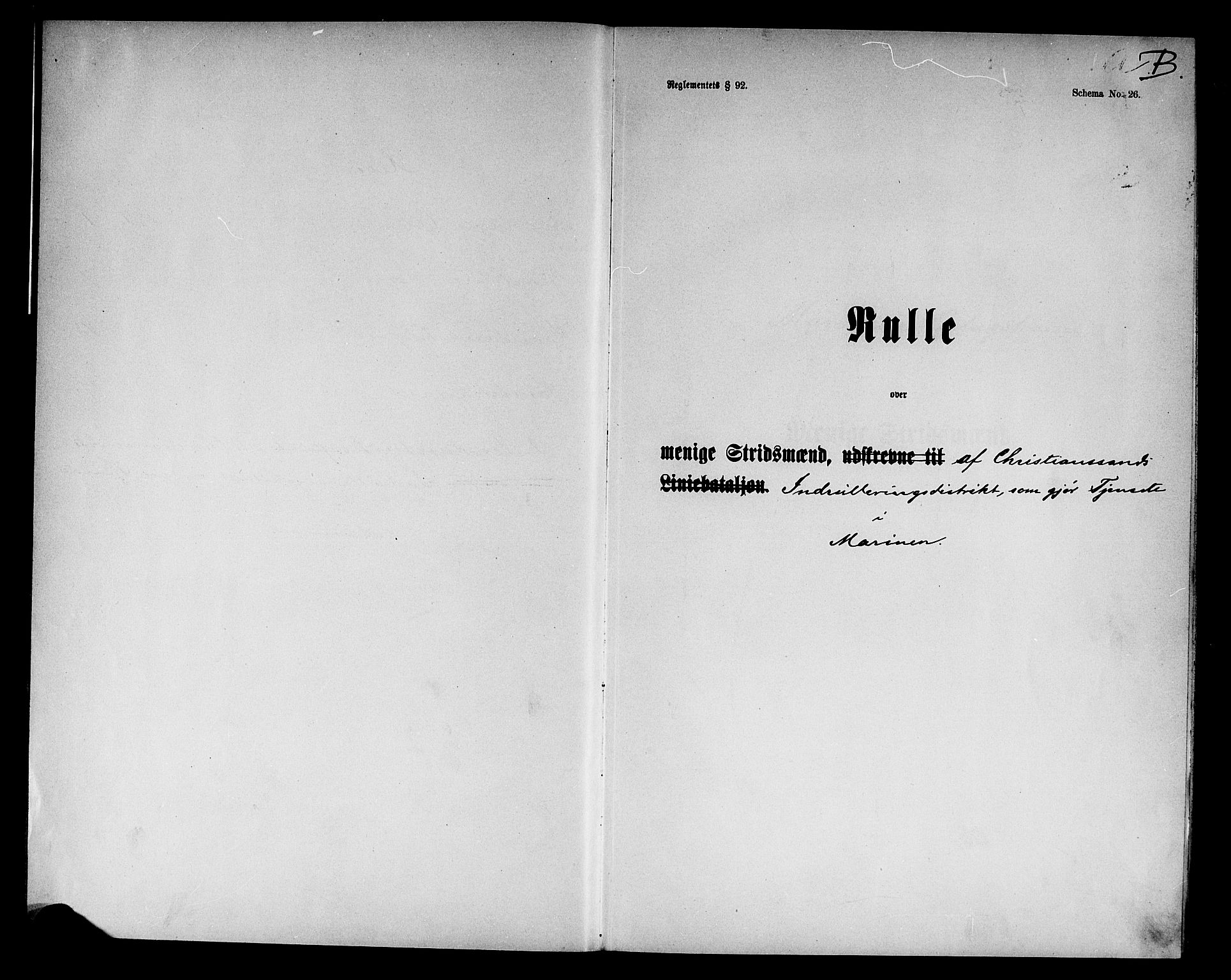 Kristiansand mønstringskrets, SAK/2031-0015/F/Fd/L0002: Rulle tjenestegjørende i marinen B, C-2, 1885-1909, p. 3
