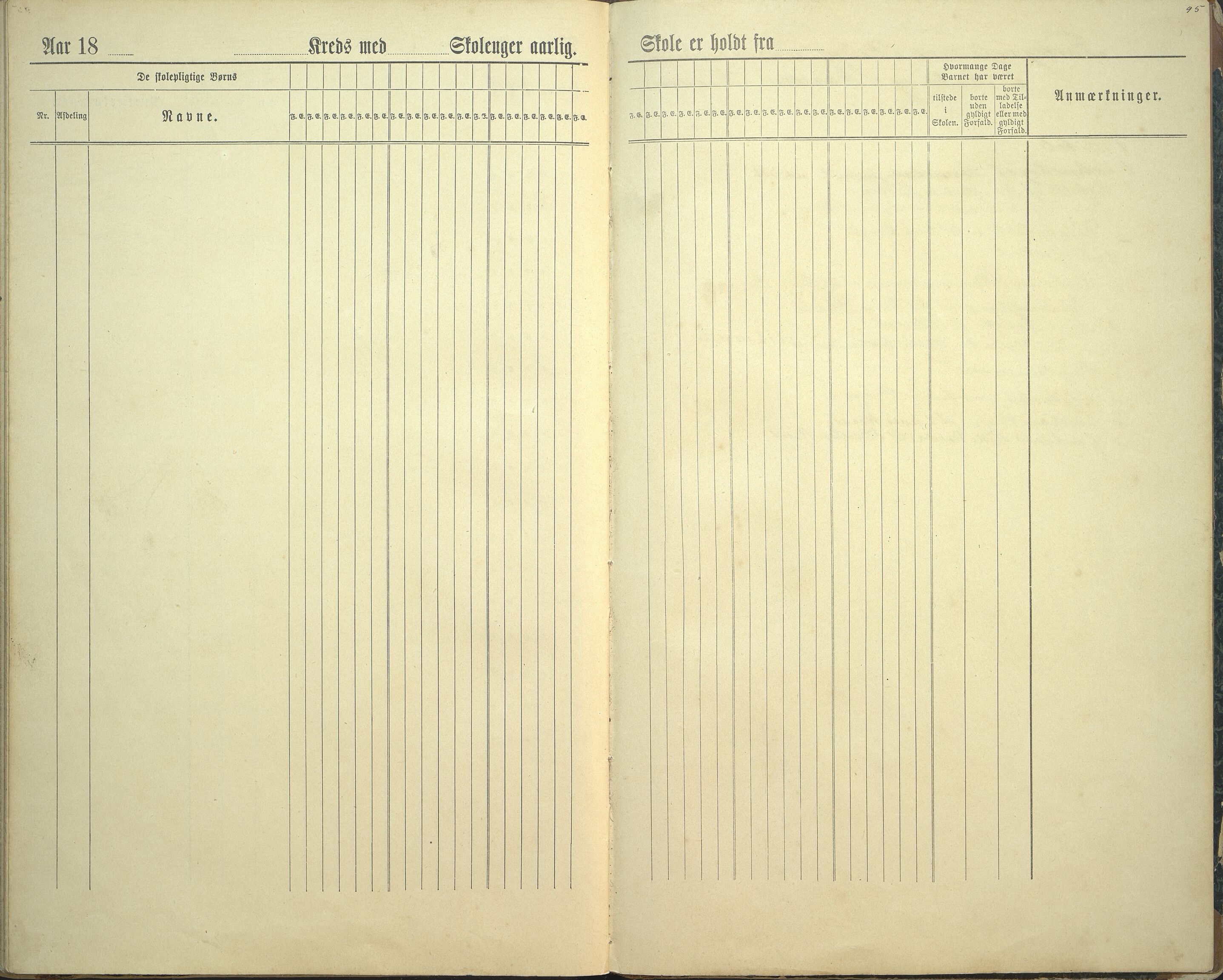 Innvik kommune. Rake skule, VLFK/K-14470.520.23/543/L0002: dagbok for Rake skule og Skarstein skule, 1894-1909, p. 95