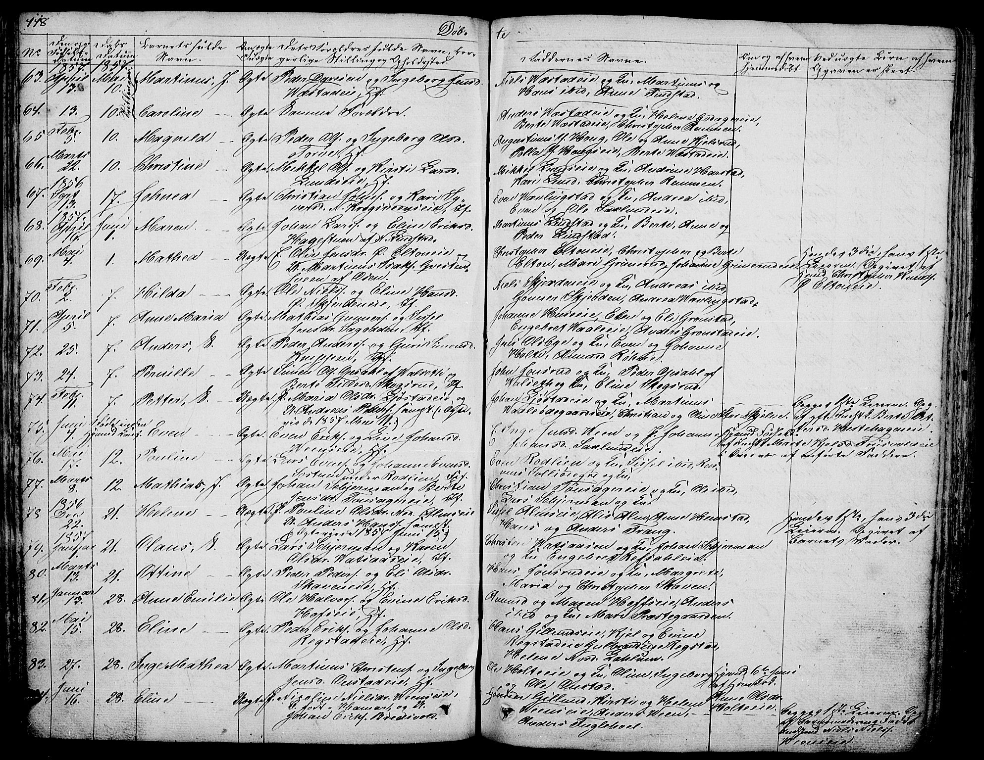 Stange prestekontor, SAH/PREST-002/L/L0003: Parish register (copy) no. 3, 1840-1864, p. 118