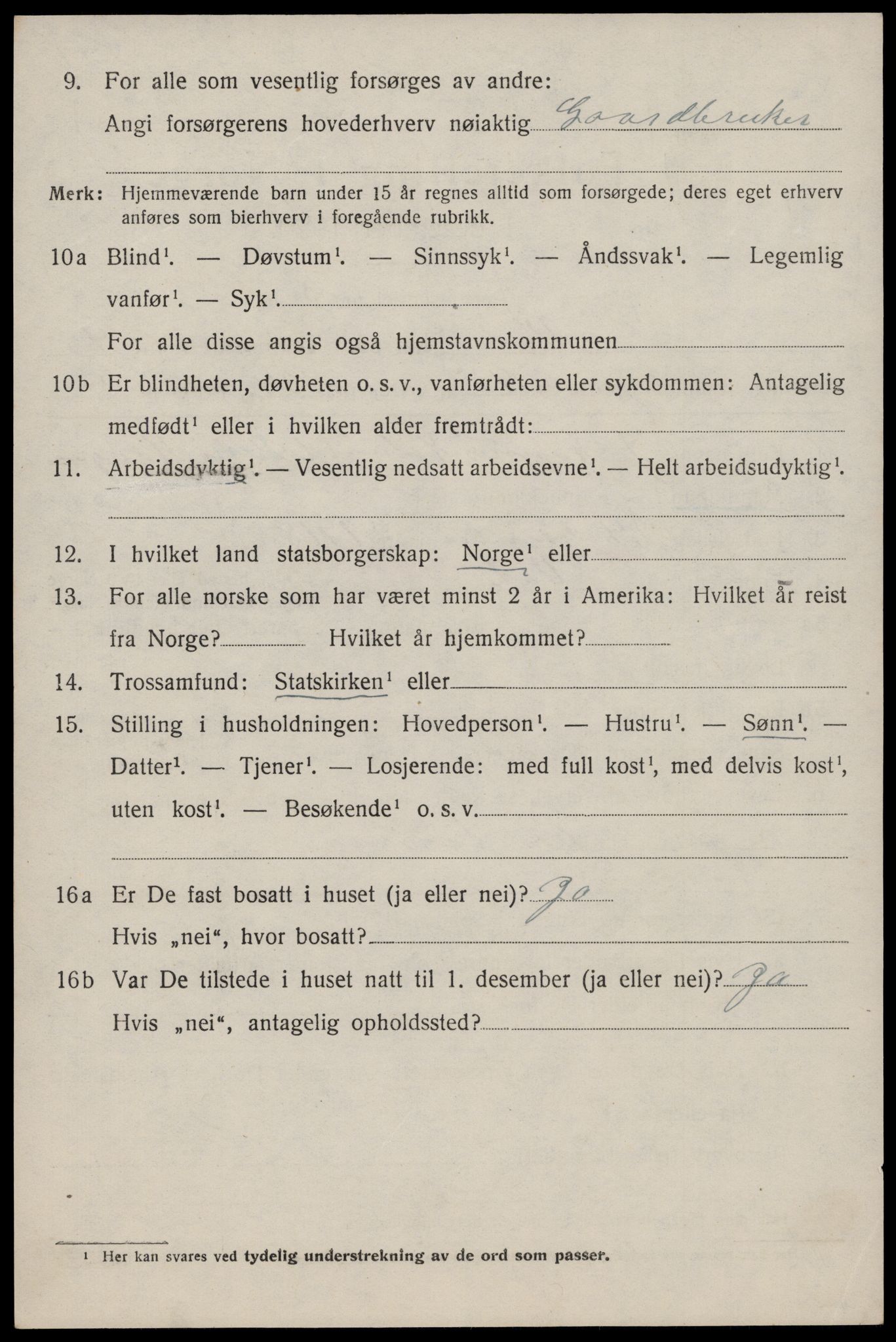 SAST, 1920 census for Vats, 1920, p. 1874
