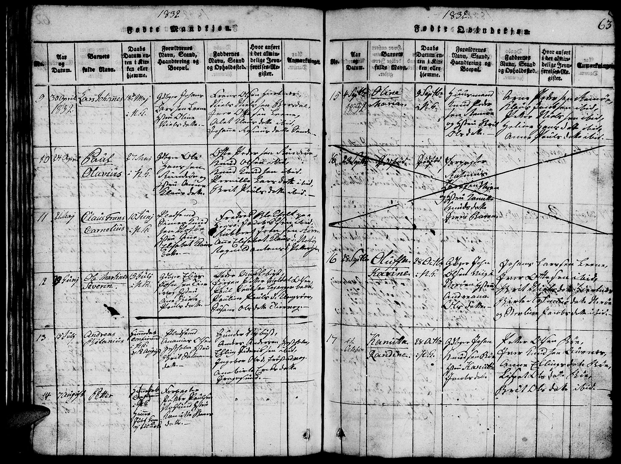 Ministerialprotokoller, klokkerbøker og fødselsregistre - Møre og Romsdal, SAT/A-1454/507/L0078: Parish register (copy) no. 507C01, 1816-1840, p. 63