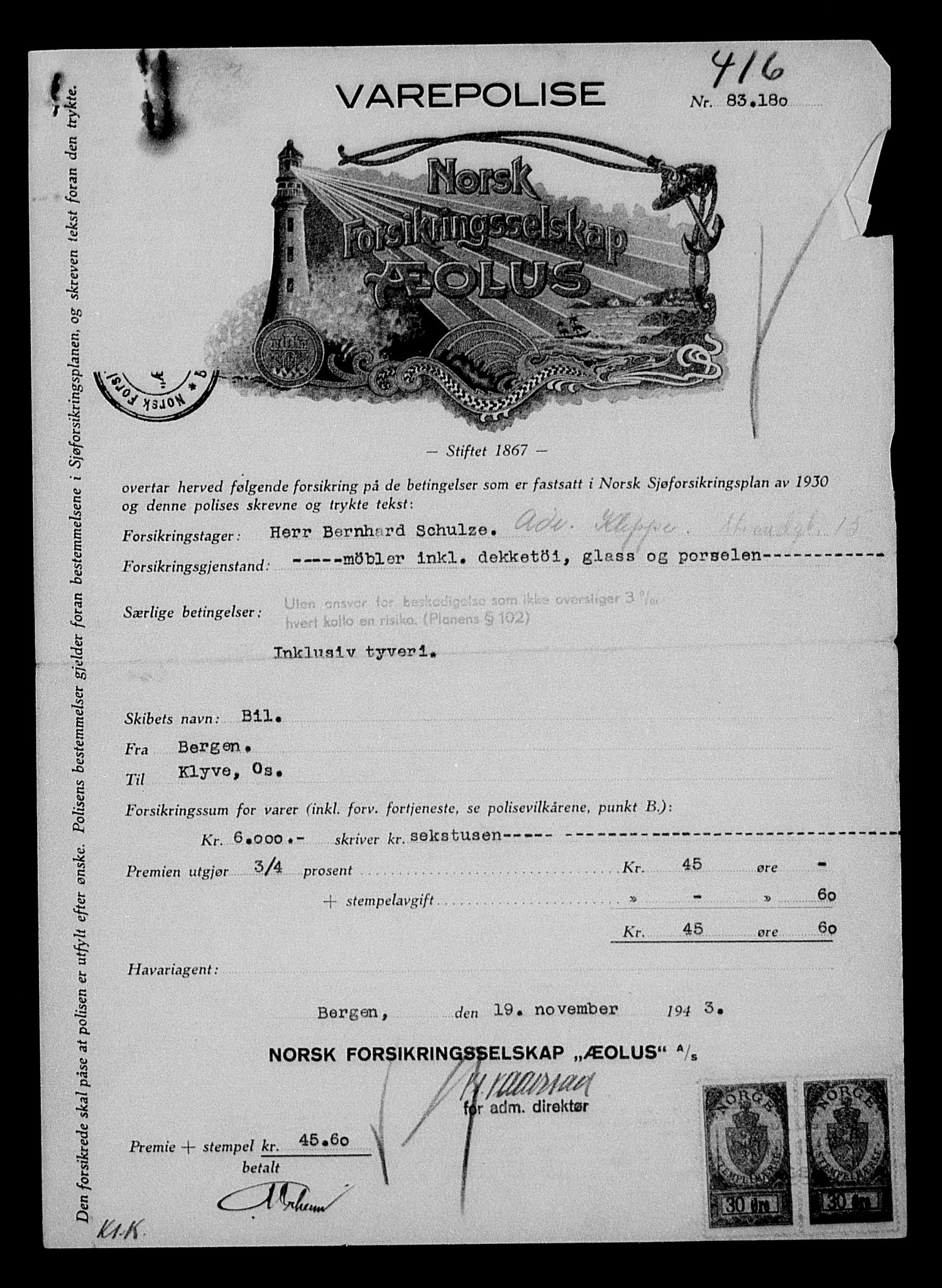 Justisdepartementet, Tilbakeføringskontoret for inndratte formuer, AV/RA-S-1564/H/Hc/Hcd/L1006: --, 1945-1947, p. 35