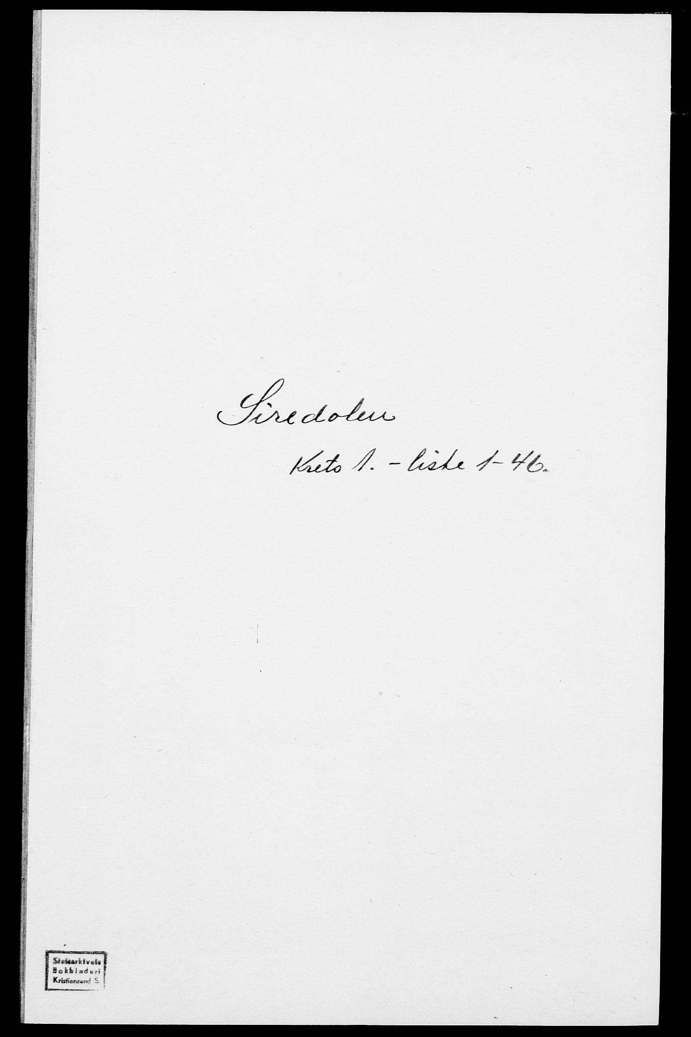 SAK, 1875 census for 1046P Sirdal, 1875, p. 39